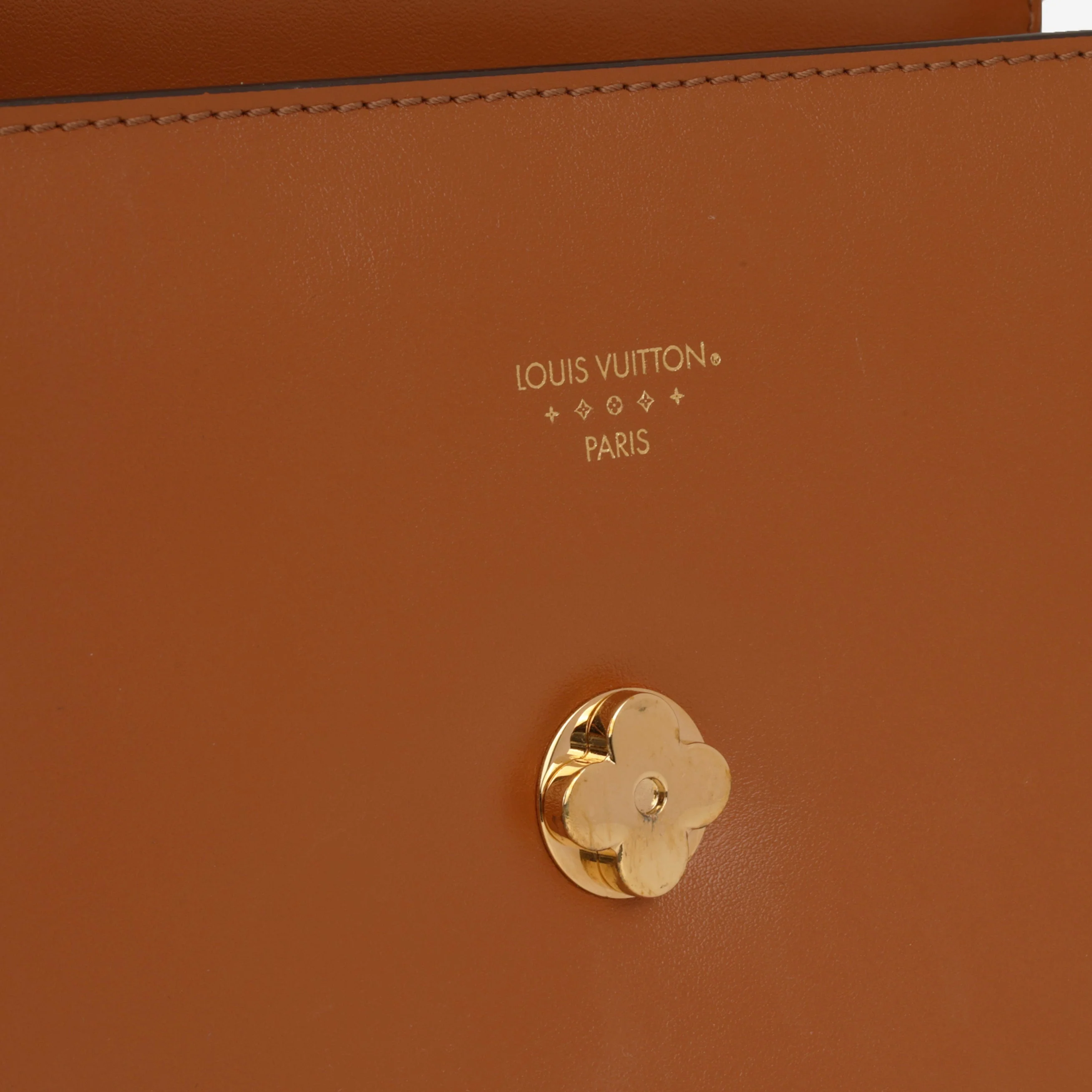 Louis Vuitton Pont 9 Shoulder Bag - Caramel Box Calf | Gold Hardware - Image 6
