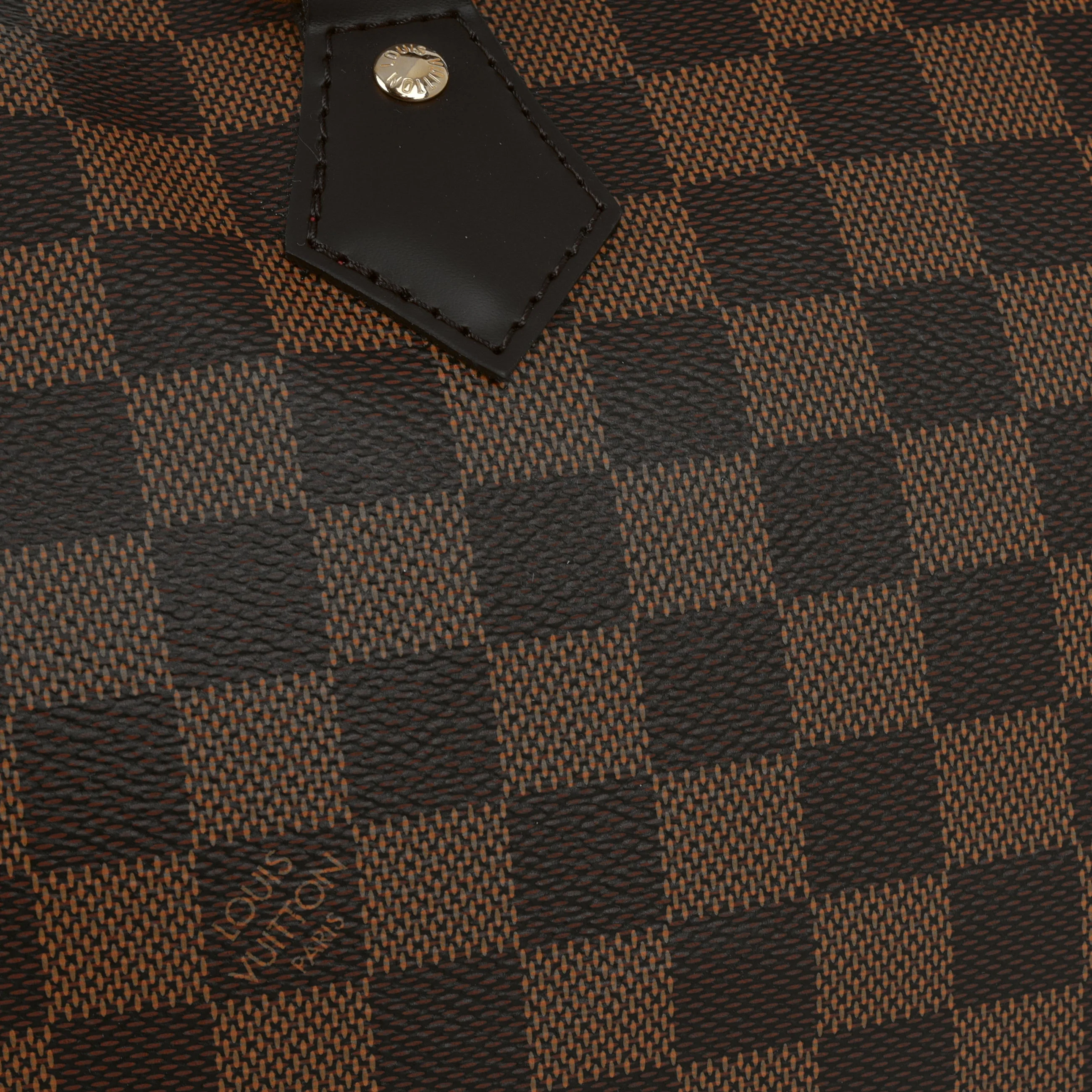 Louis Vuitton Speedy 25 Bandoulière - Damier Ebene | Gold Hardware - Image 8