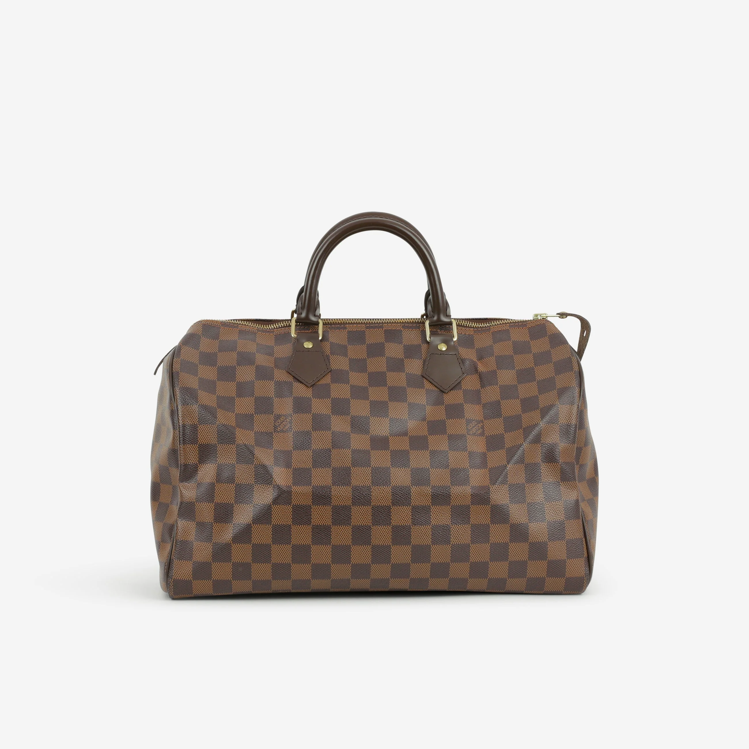 LLouis Vuitton Speedy 35 - Damier Ebene Canvas | Gold Hardware - Image 3