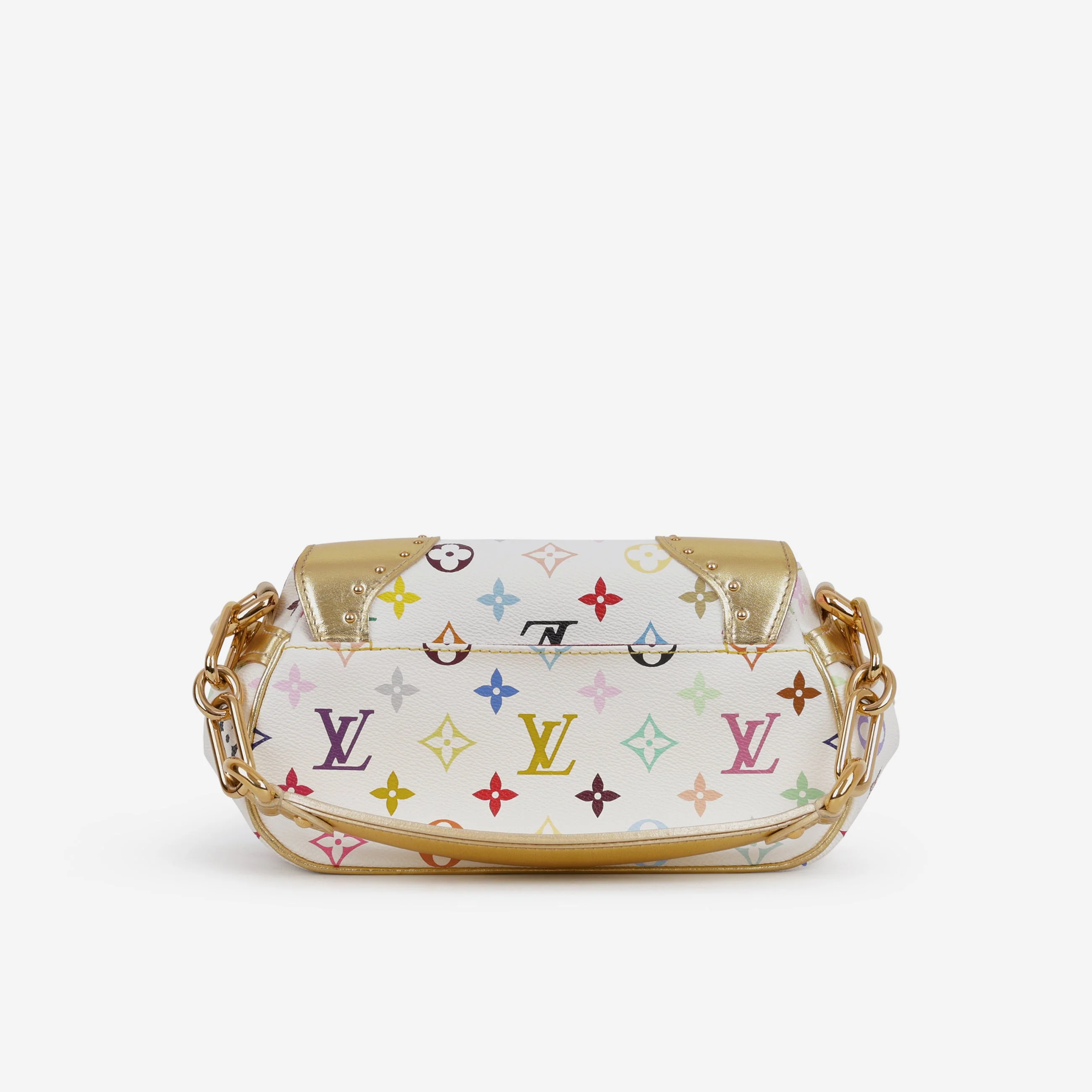 Louis Vuitton TK Marilyn Shoulder Bag - White Multicolore Canvas | Gold Hardware - Image 3