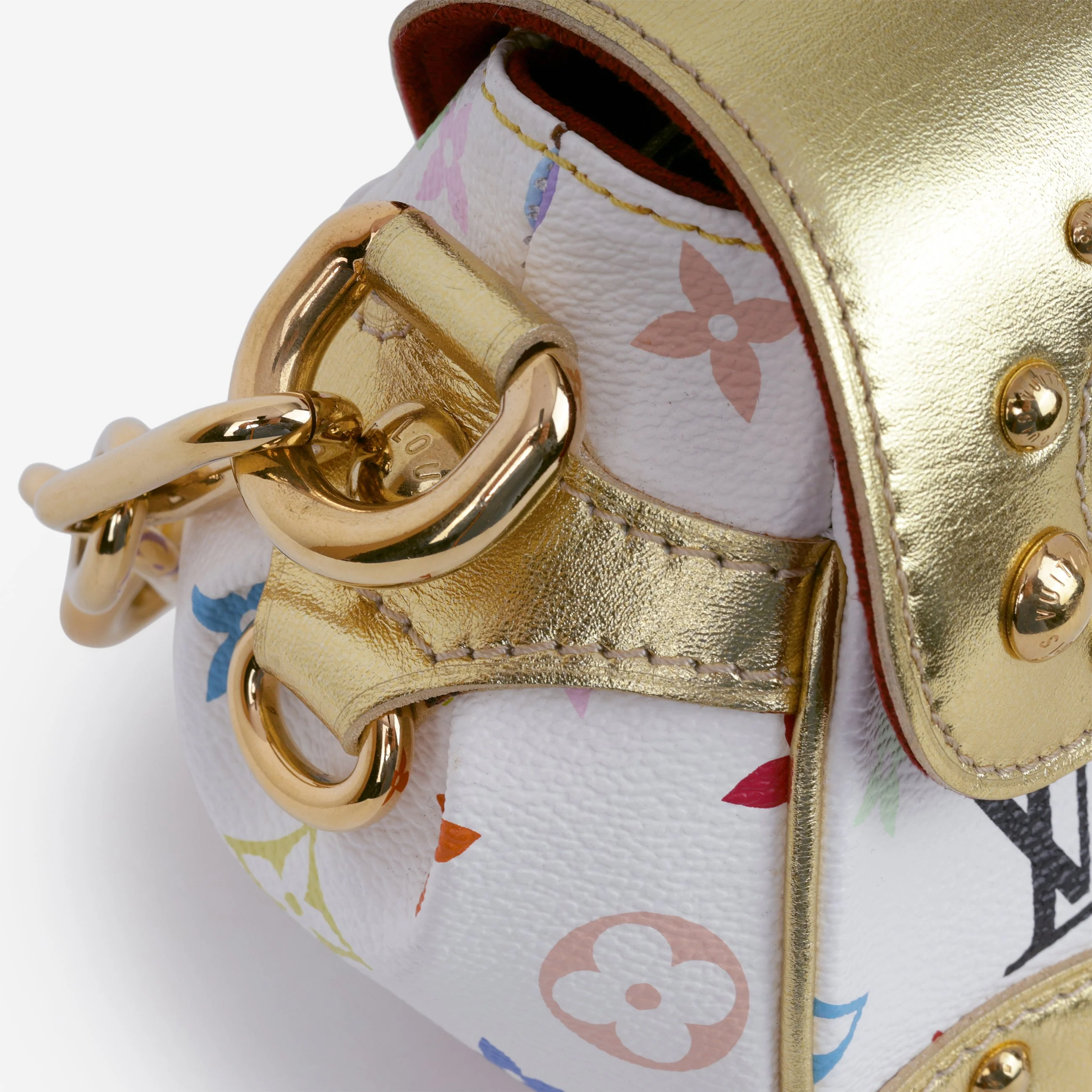 Louis Vuitton TK Marilyn Shoulder Bag - White Multicolore Canvas | Gold Hardware - Image 5