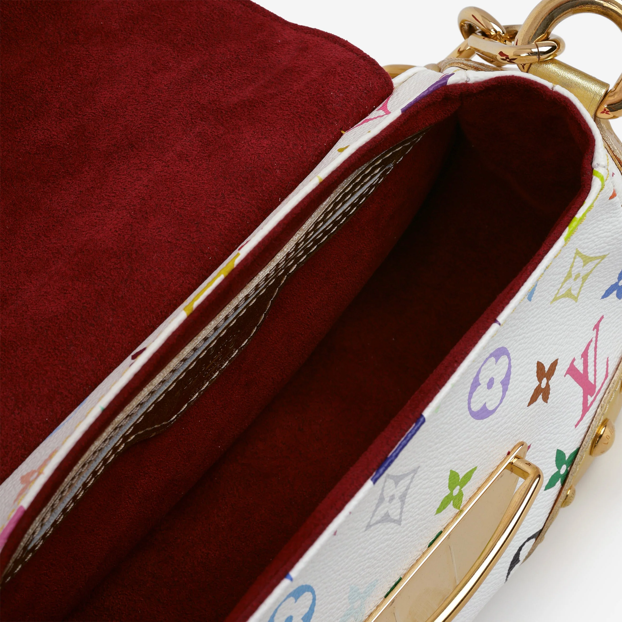 Louis Vuitton TK Marilyn Shoulder Bag - White Multicolore Canvas | Gold Hardware - Image 7