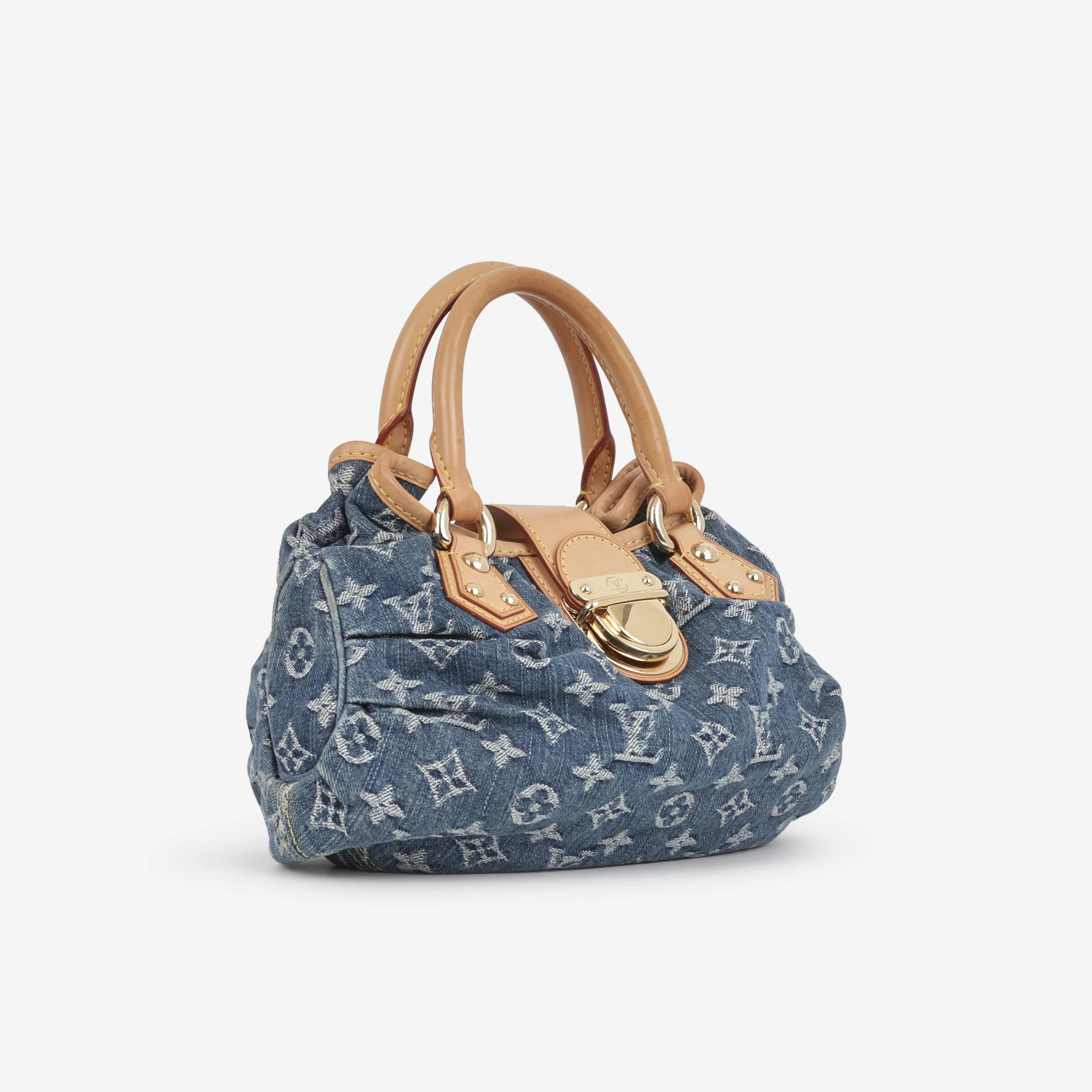 Louis Vuitton Vinatage Mini Pleaty - Denim Monogram | Gold Hardware - Image 2