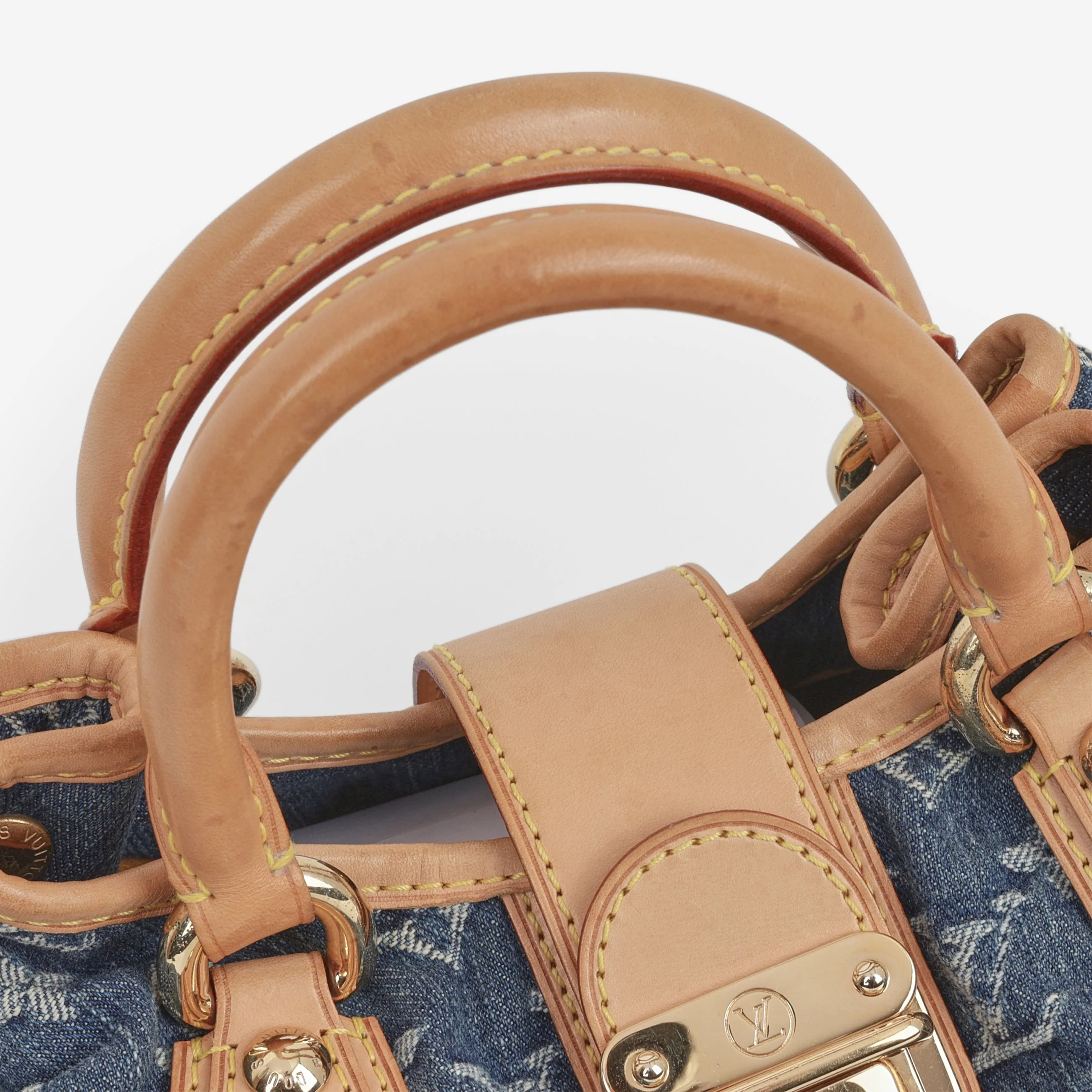 Louis Vuitton Vinatage Mini Pleaty - Denim Monogram | Gold Hardware - Image 7