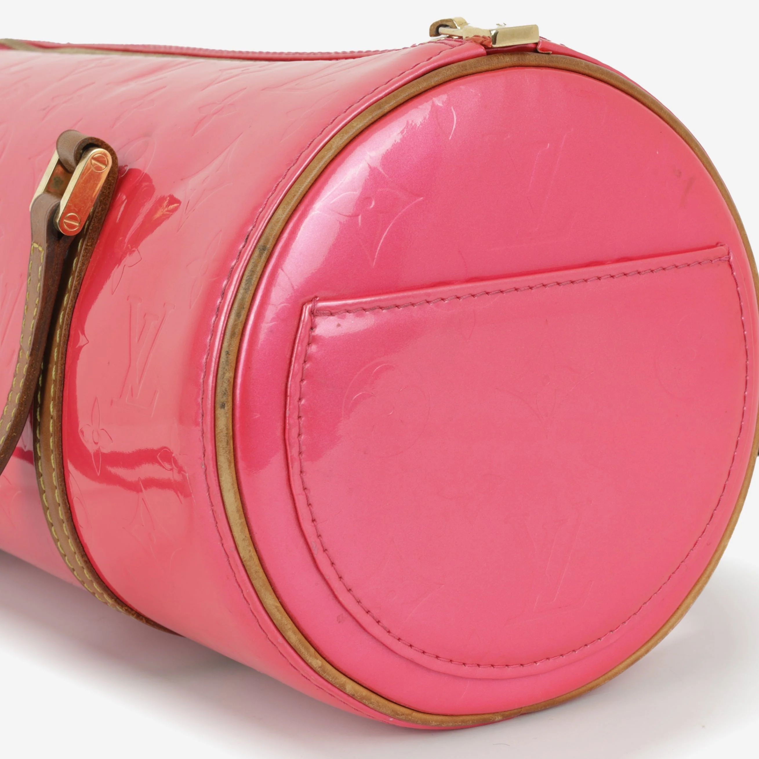 Louis Vuitton Vintage Papillon - Pink Vernis Patent | Gold Hardware - Image 5