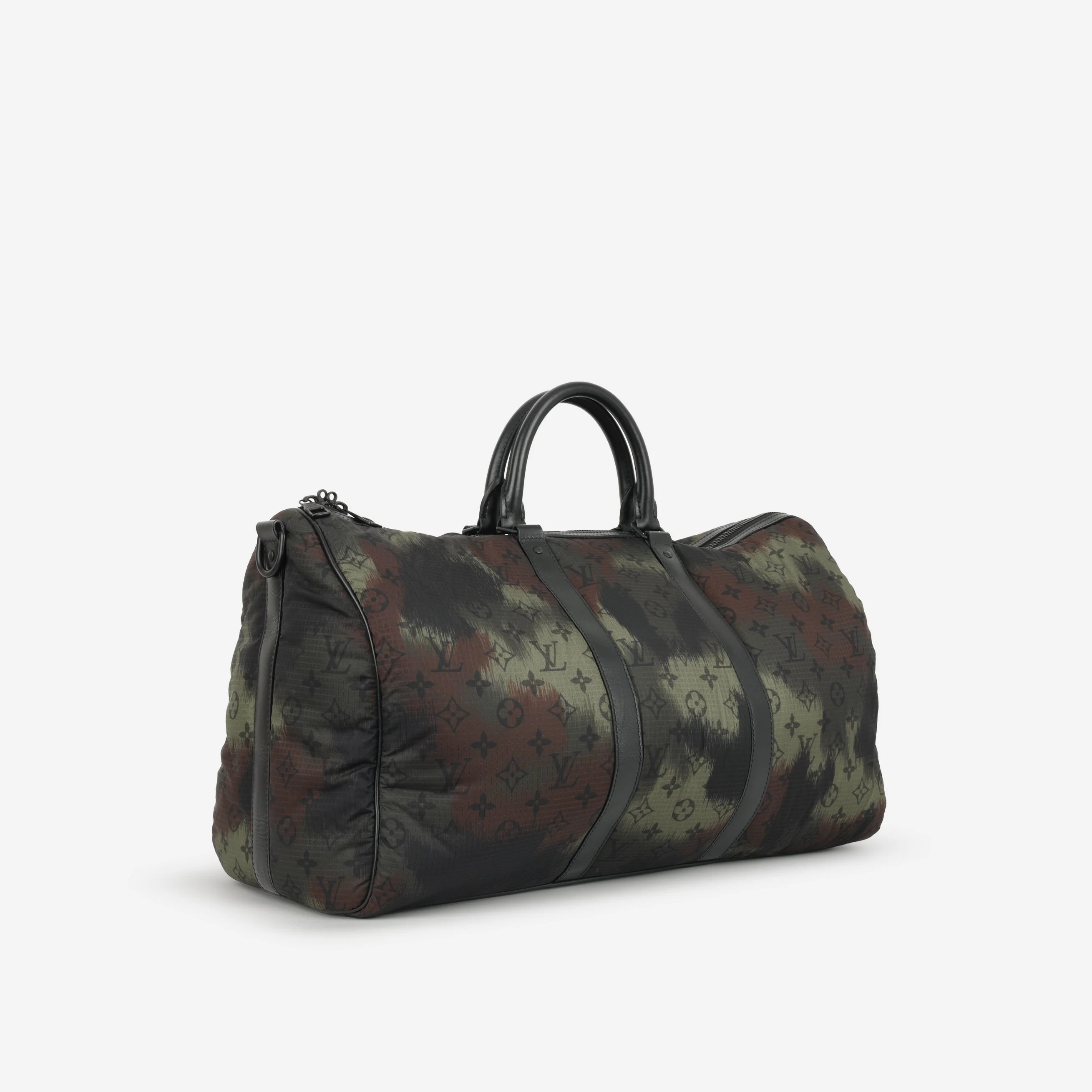 Louis Vuitton Virgil Abloh Keepall 50 - Camouflage Nylon - Image 3