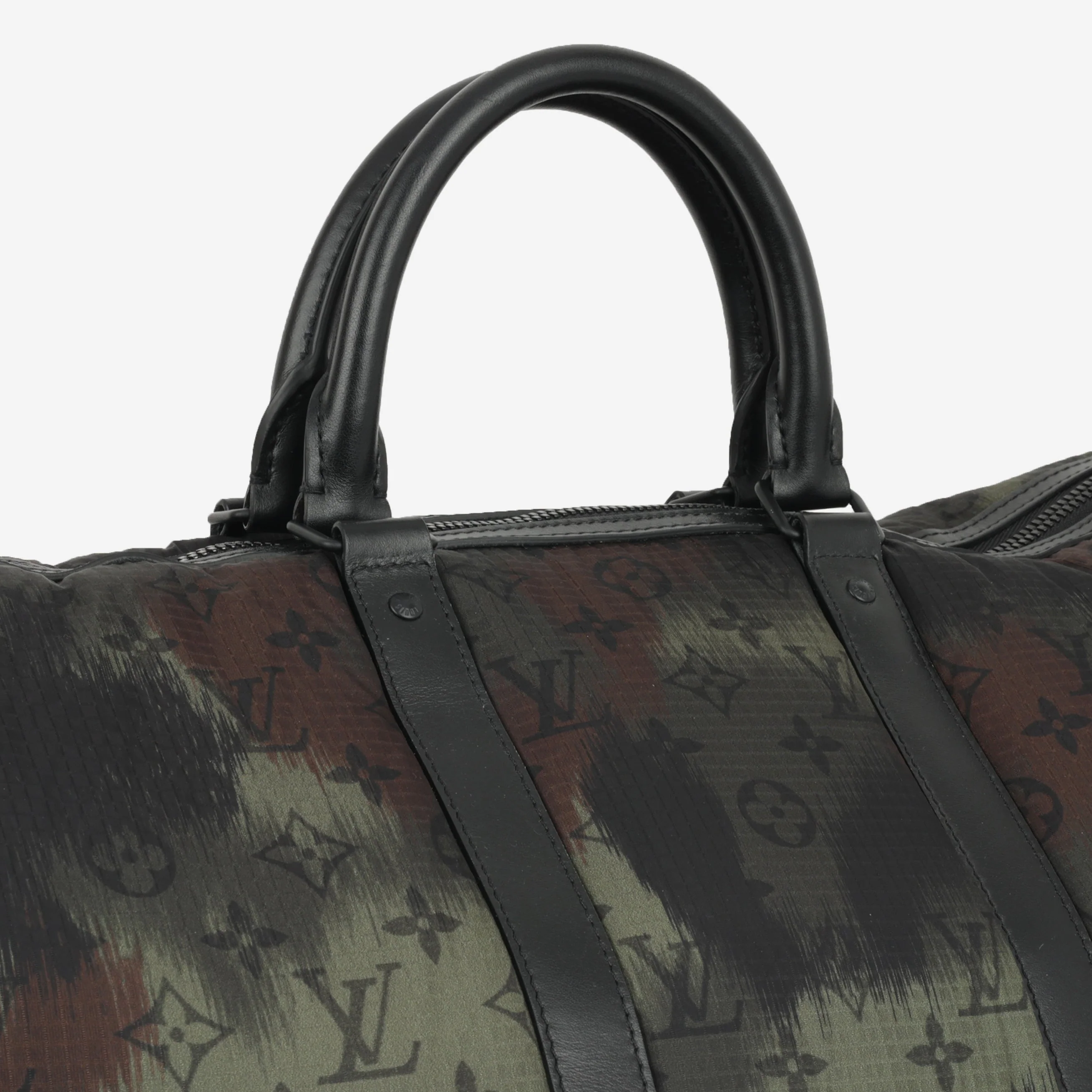 Louis Vuitton Virgil Abloh Keepall 50 - Camouflage Nylon - Image 5