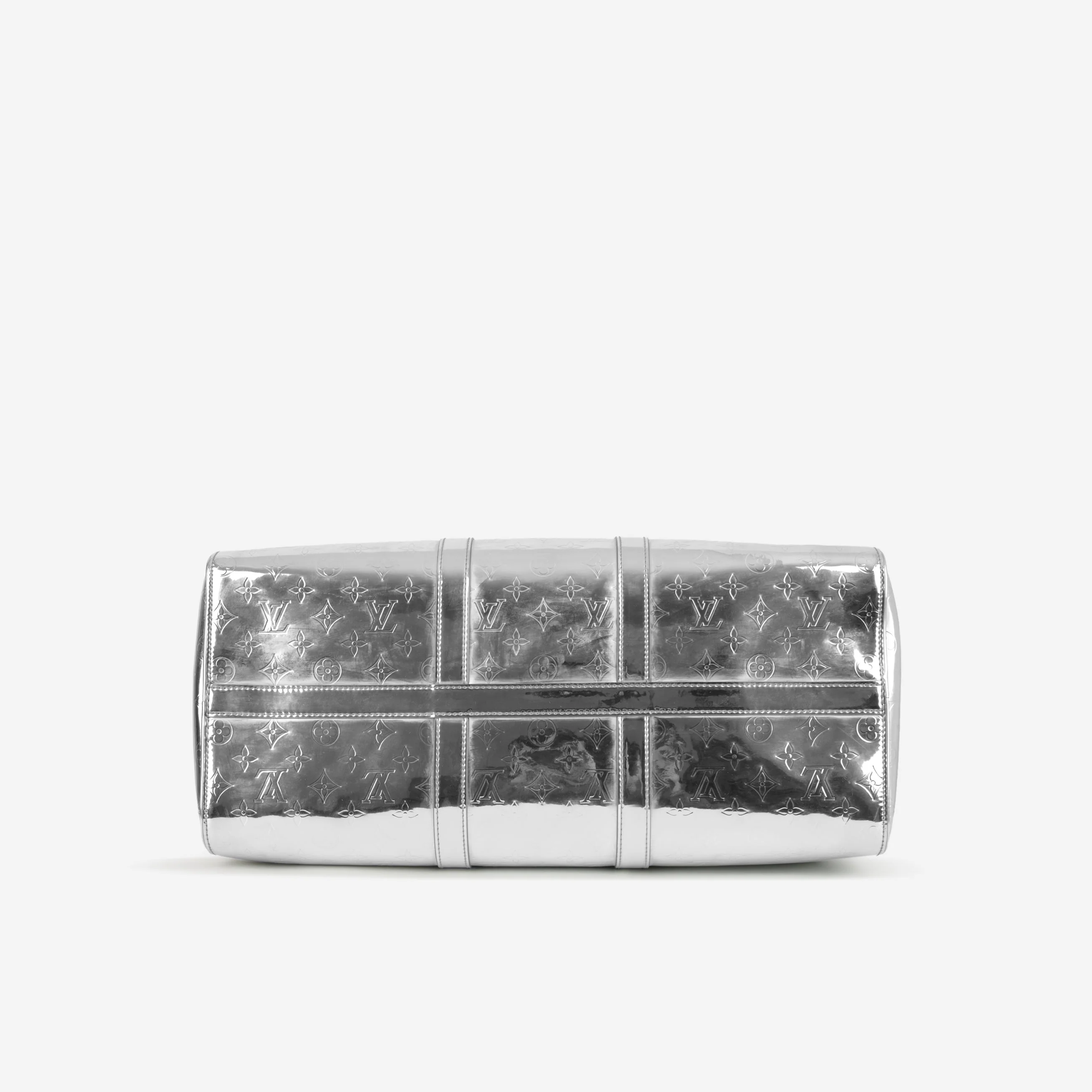 Louis Vuitton Virgil Abloh Keepall 50 - Silver Metallic Monogram - Image 4