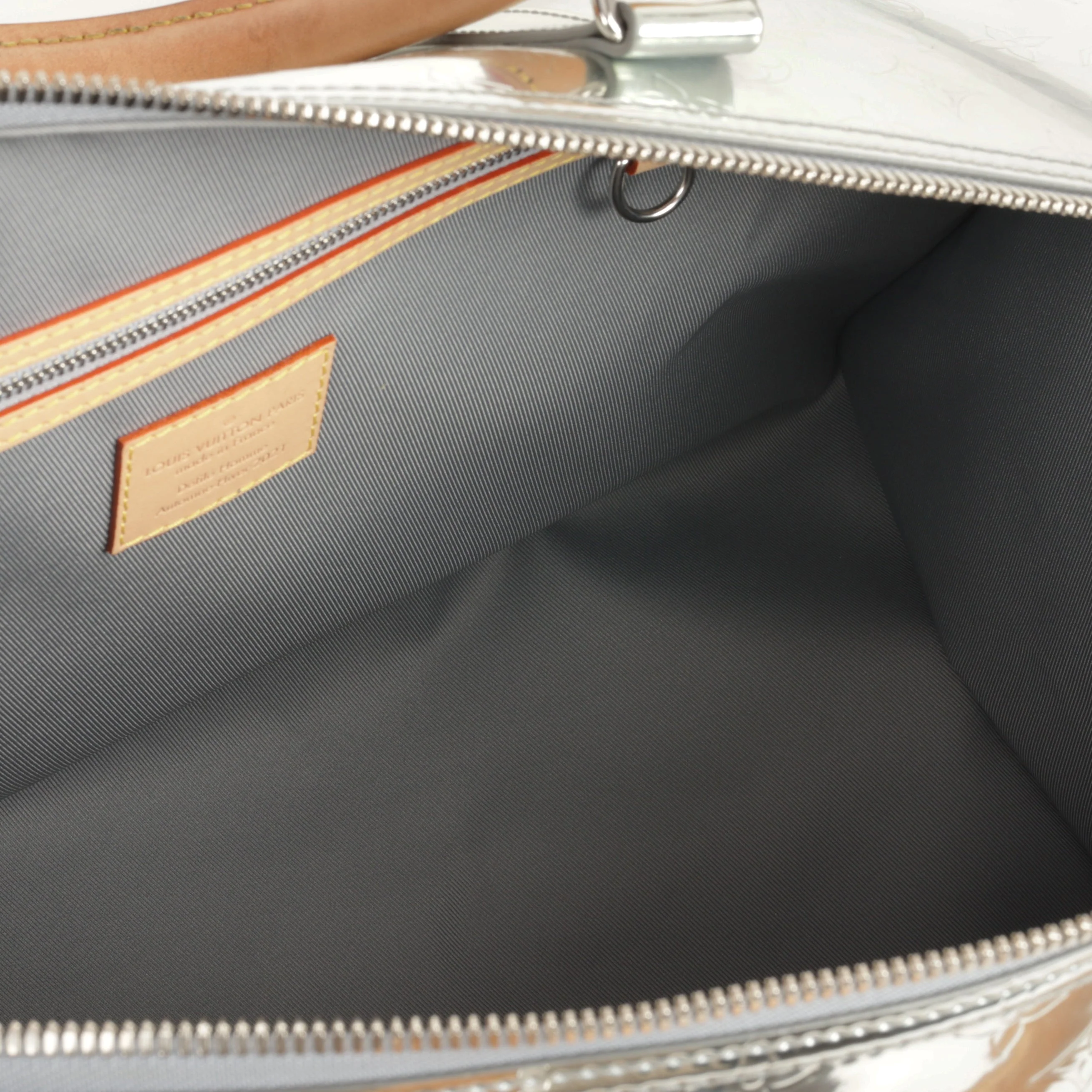 Louis Vuitton Virgil Abloh Keepall 50 - Silver Metallic Monogram - Image 6