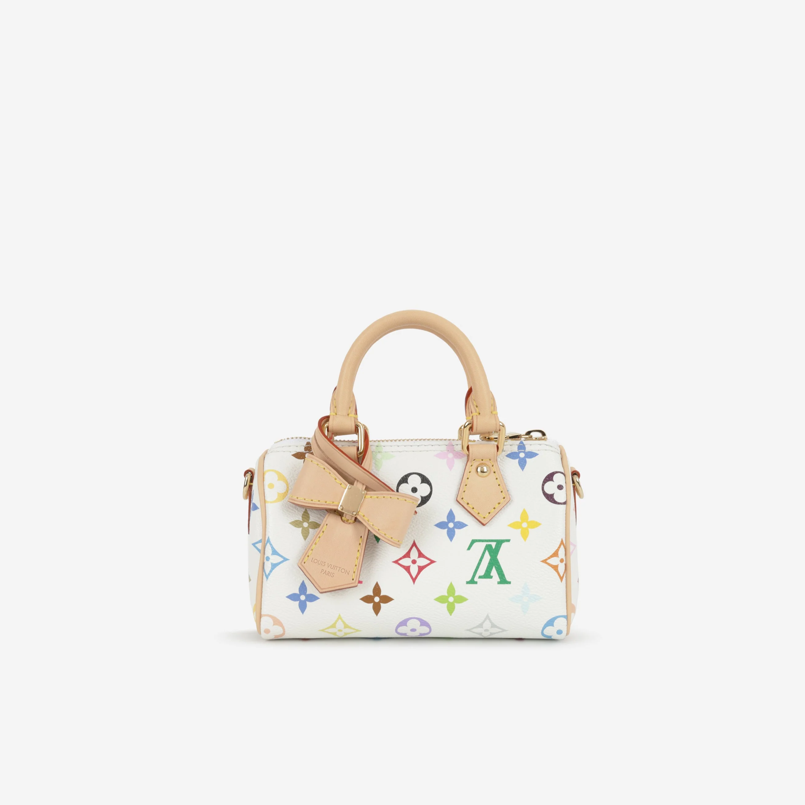 Louis Vuitton X Takashi Murakami Nano Speedy - Multicolore Monogram | Gold Hardware - Image 2