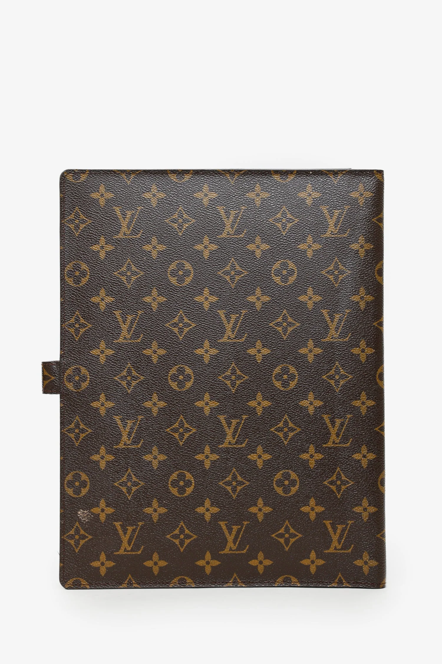 Louis Vuitton Monogram Canvas Large Desk A4 Bloc Agenda/Notebook Cover With Initial - Image 2