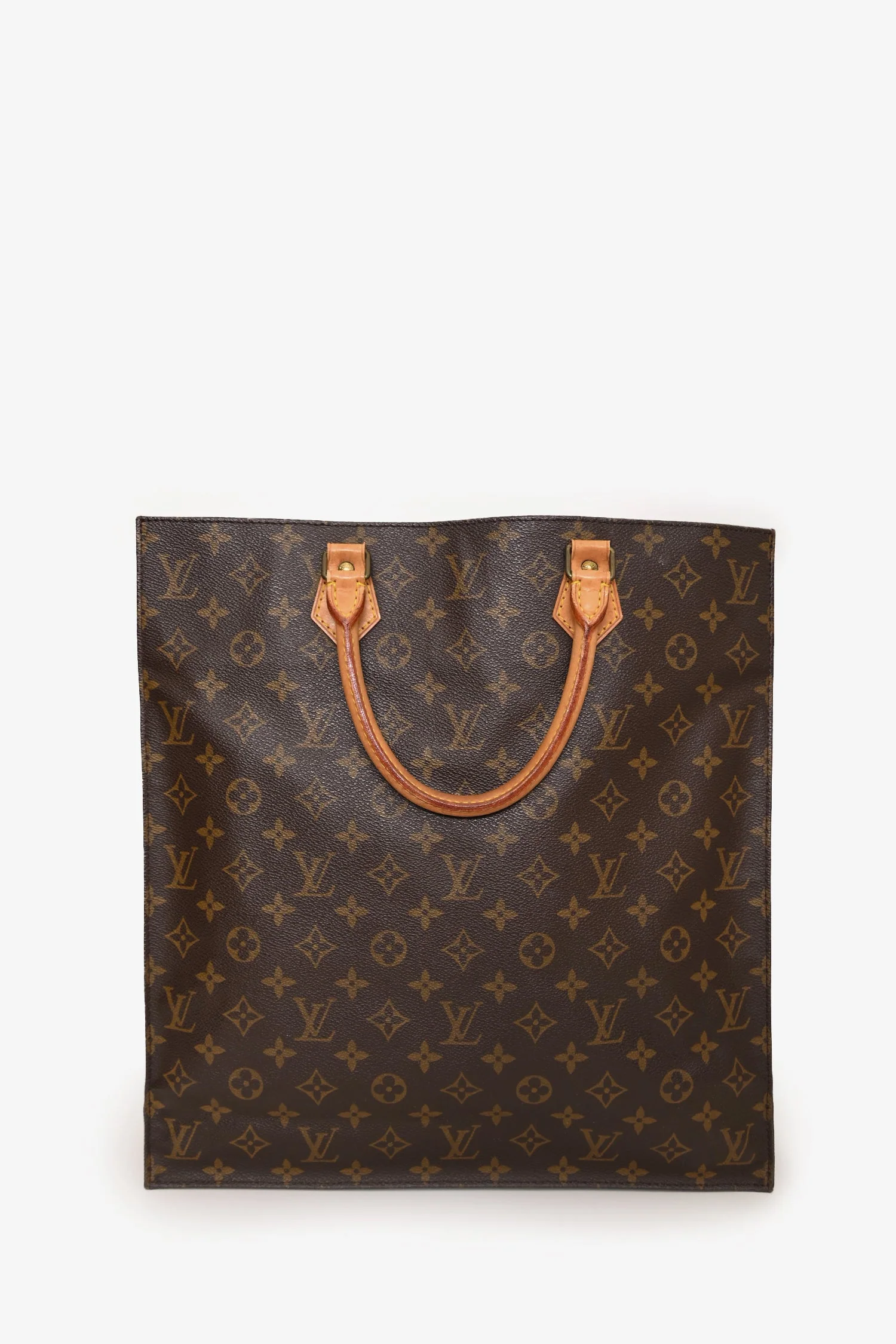 Louis Vuitton Monogram Coated Canvas 'Sac Plat' PM Tote Bag - Image 2