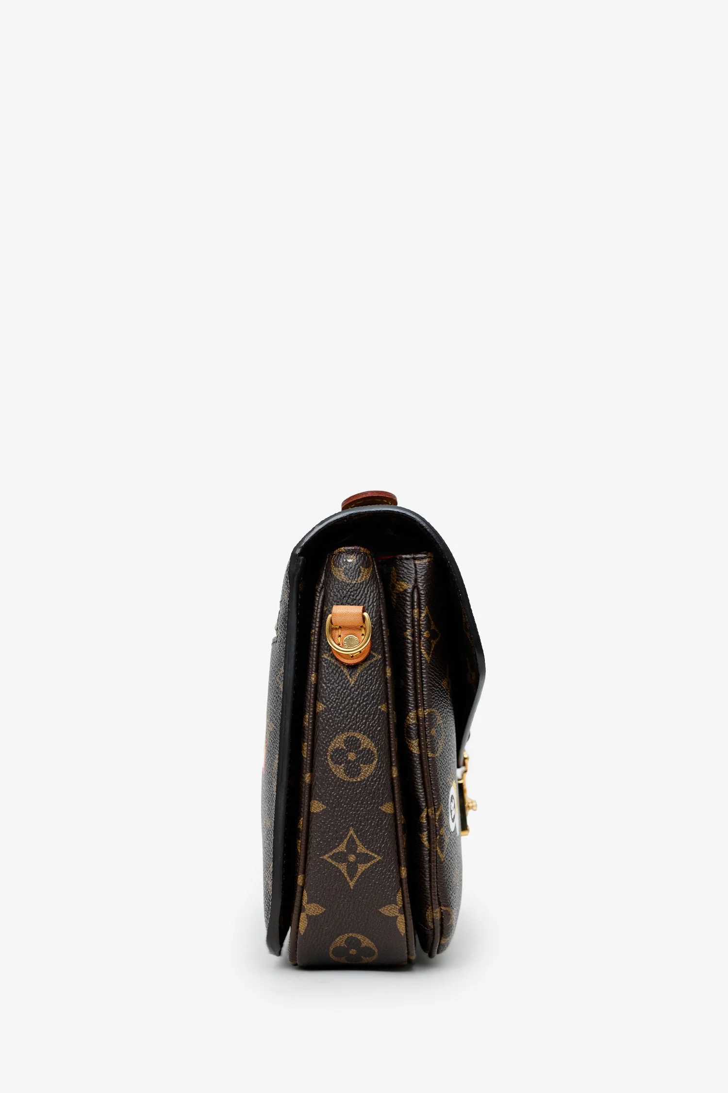 Louis Vuitton Monogram 'Love Lock' Pochette Metis Bag With Strap - Image 3