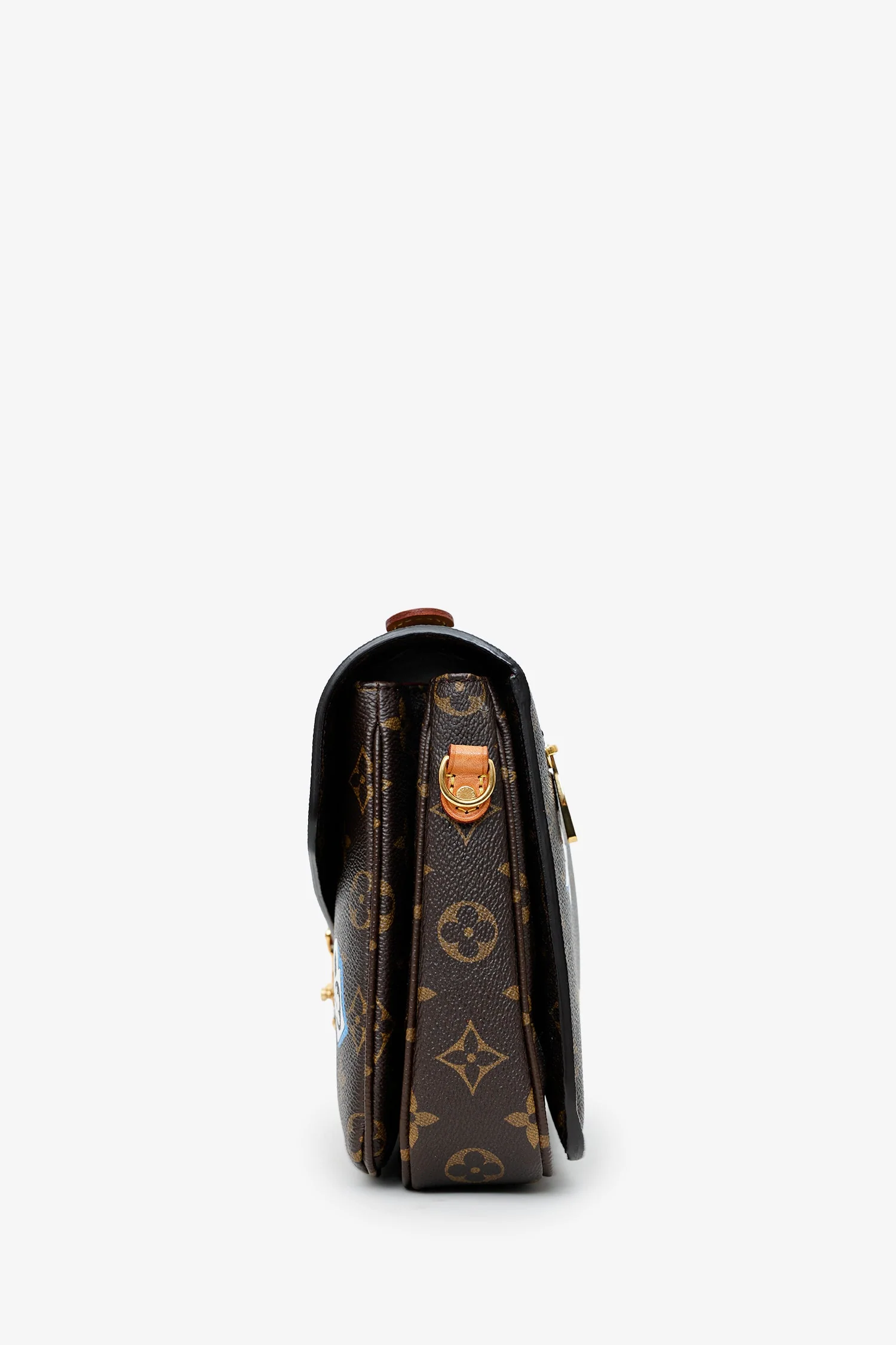 Louis Vuitton Monogram 'Love Lock' Pochette Metis Bag With Strap - Image 4