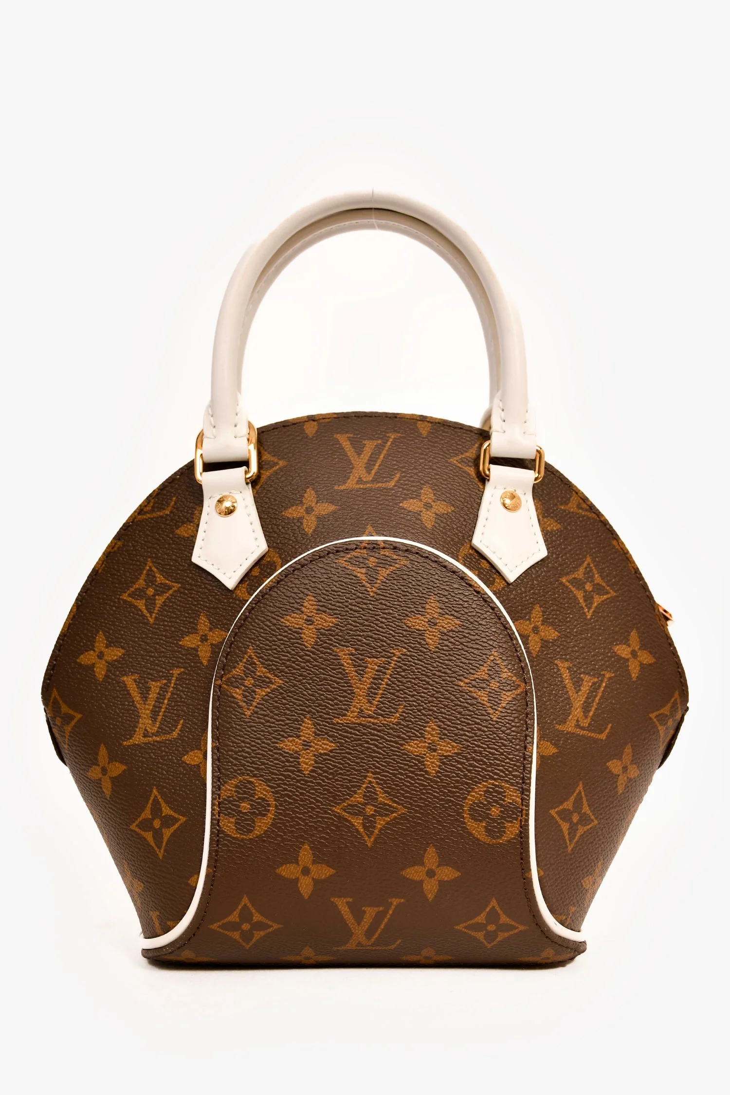 Louis Vuitton Monogram White Accent Leather 'Elipse BB' Top Handle with Strap - Image 2