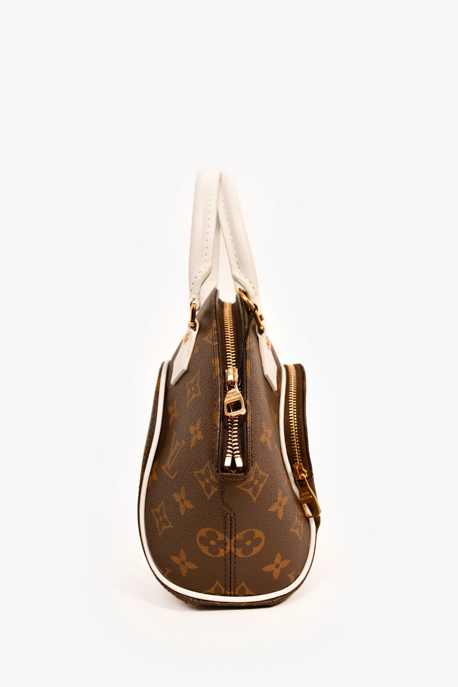 Louis Vuitton Monogram White Accent Leather 'Elipse BB' Top Handle with Strap - Image 3