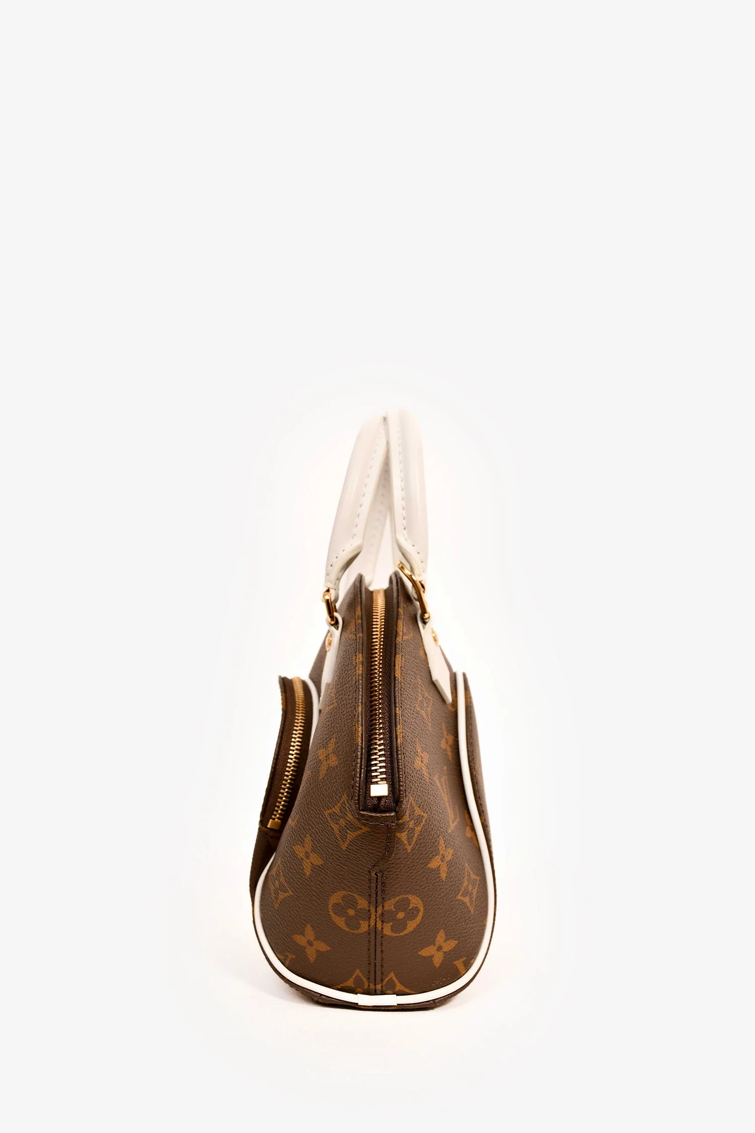 Louis Vuitton Monogram White Accent Leather 'Elipse BB' Top Handle with Strap - Image 5