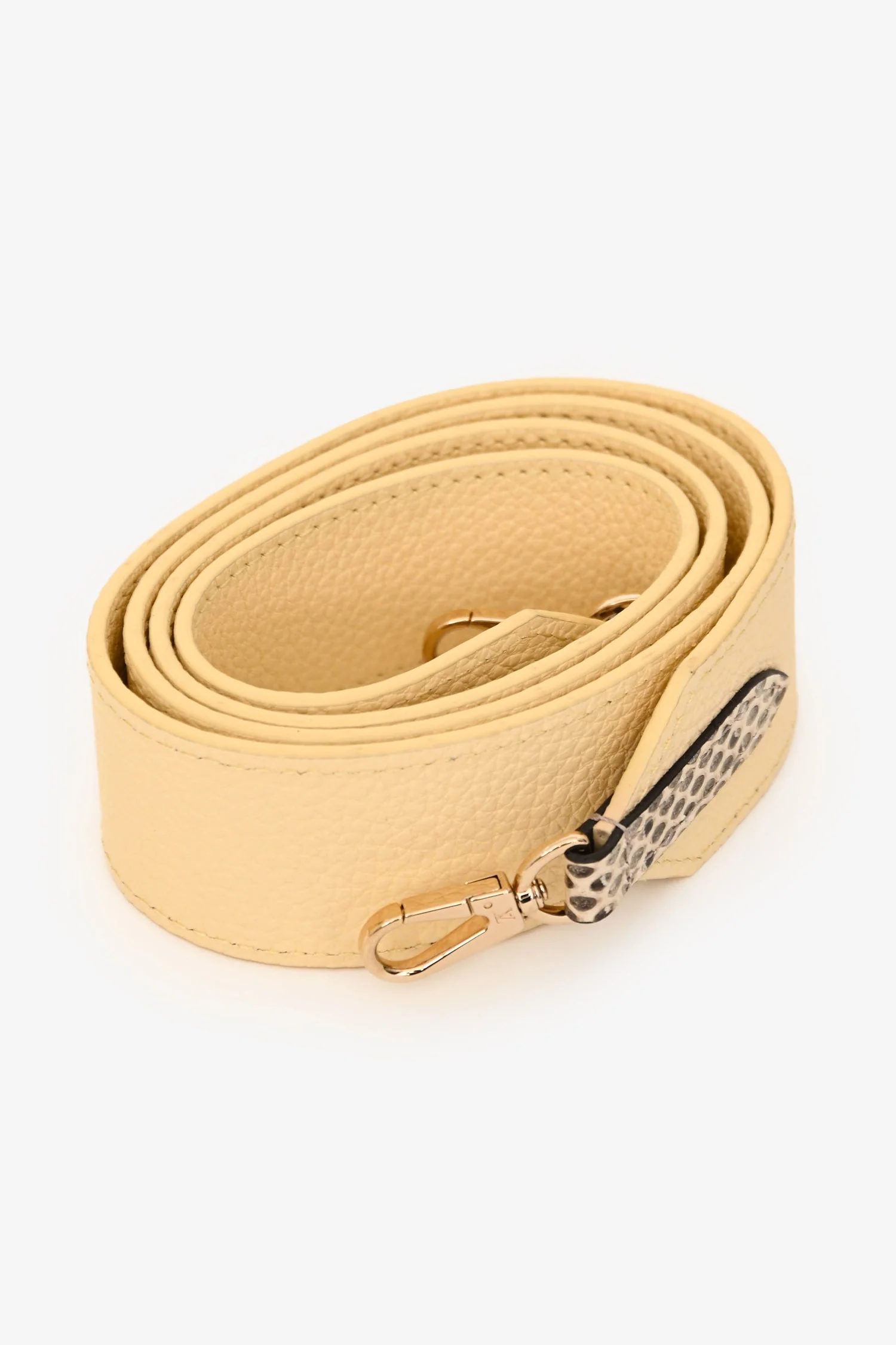 Louis Vuitton Pale Yellow Grained Leather Python Trim Mini Capucines Top Handle with Strap - Image 7