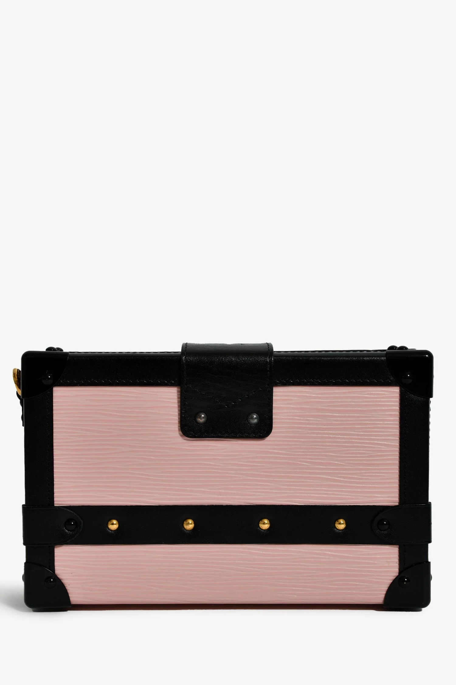 Louis Vuitton Pink Epi Leather 'Petit Malle' with Strap - Image 2