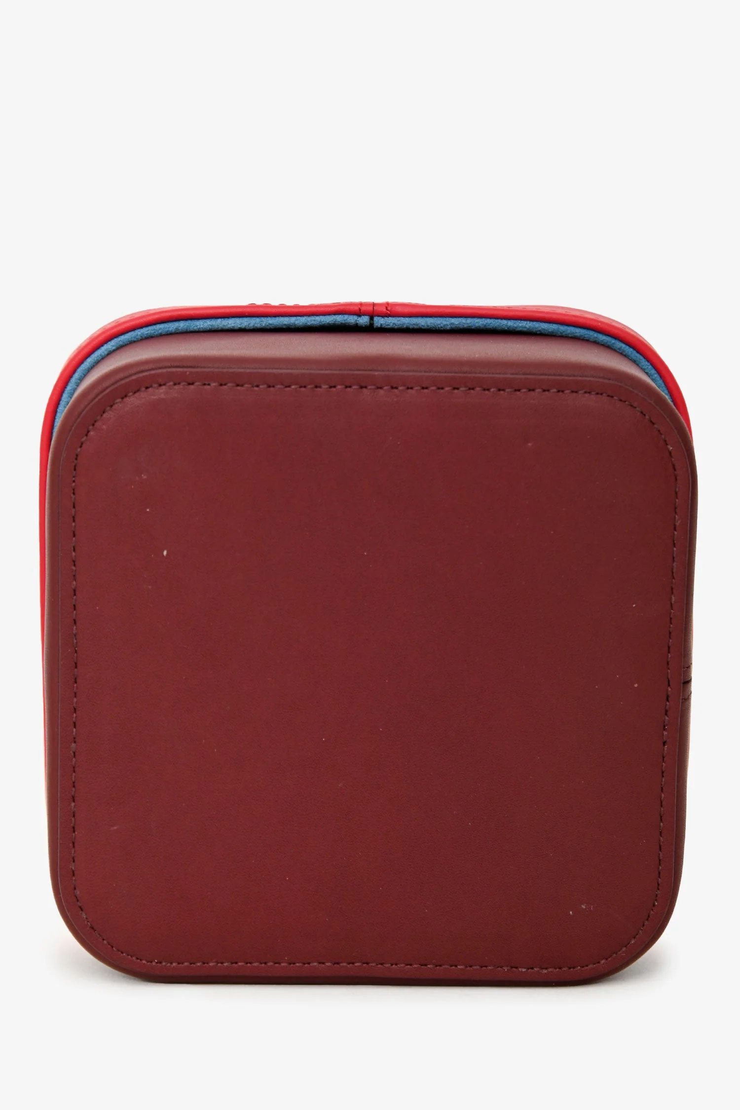 Louis Vuitton Red Leather Boite Clarence MM Jewellery Box - Image 2