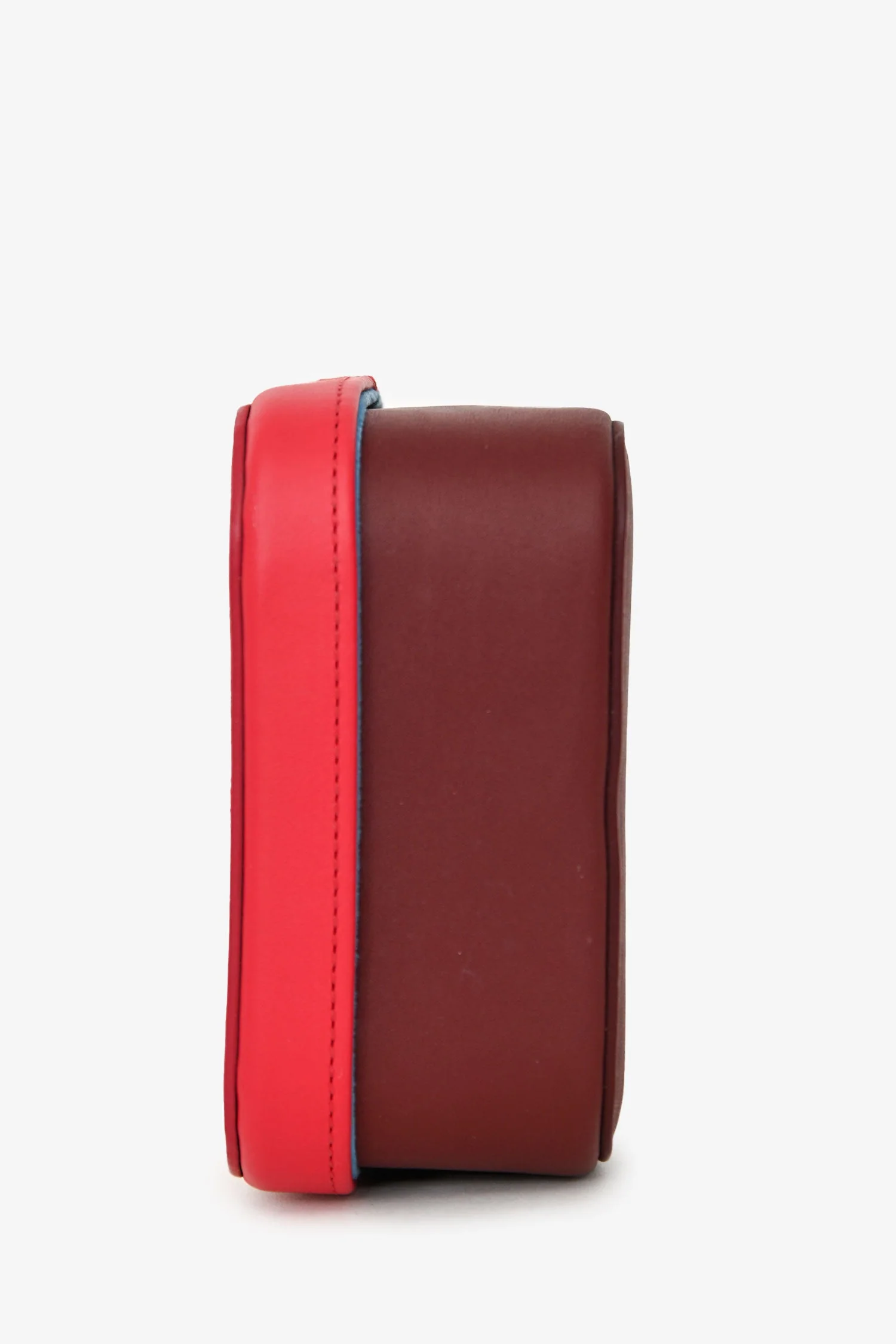 Louis Vuitton Red Leather Boite Clarence MM Jewellery Box - Image 4