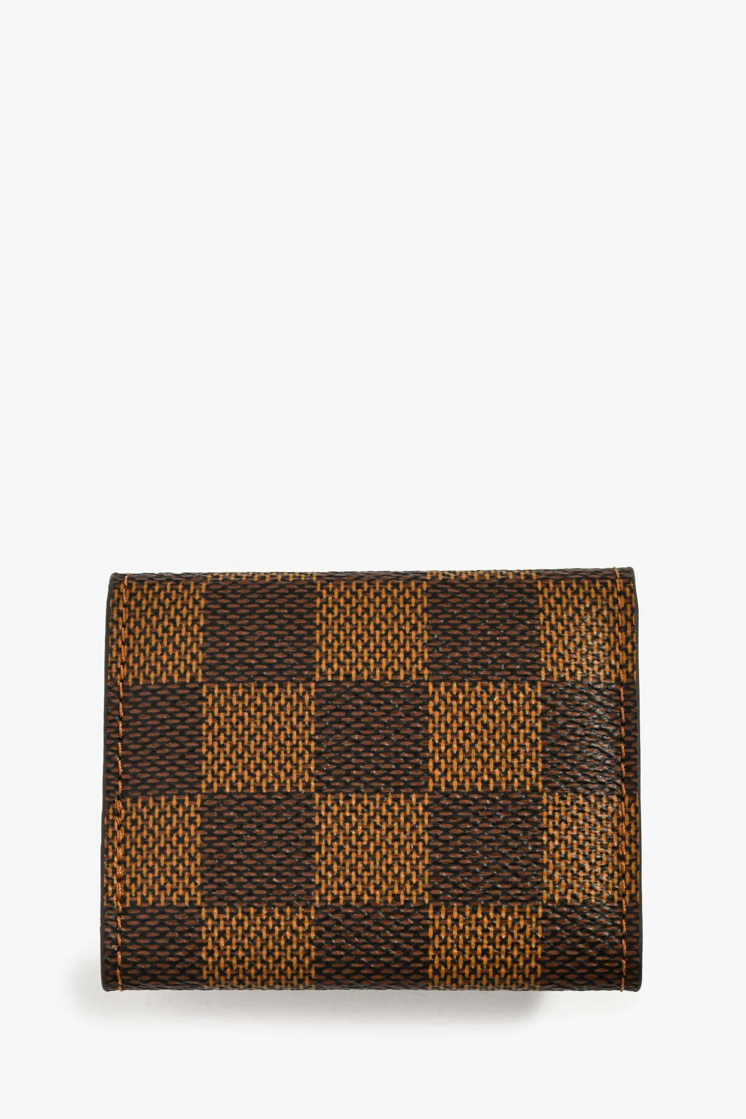 Louis Vuitton Silver Tone 'Boutons De Manchette Digit' Cufflinks With Damier Case - Image 5