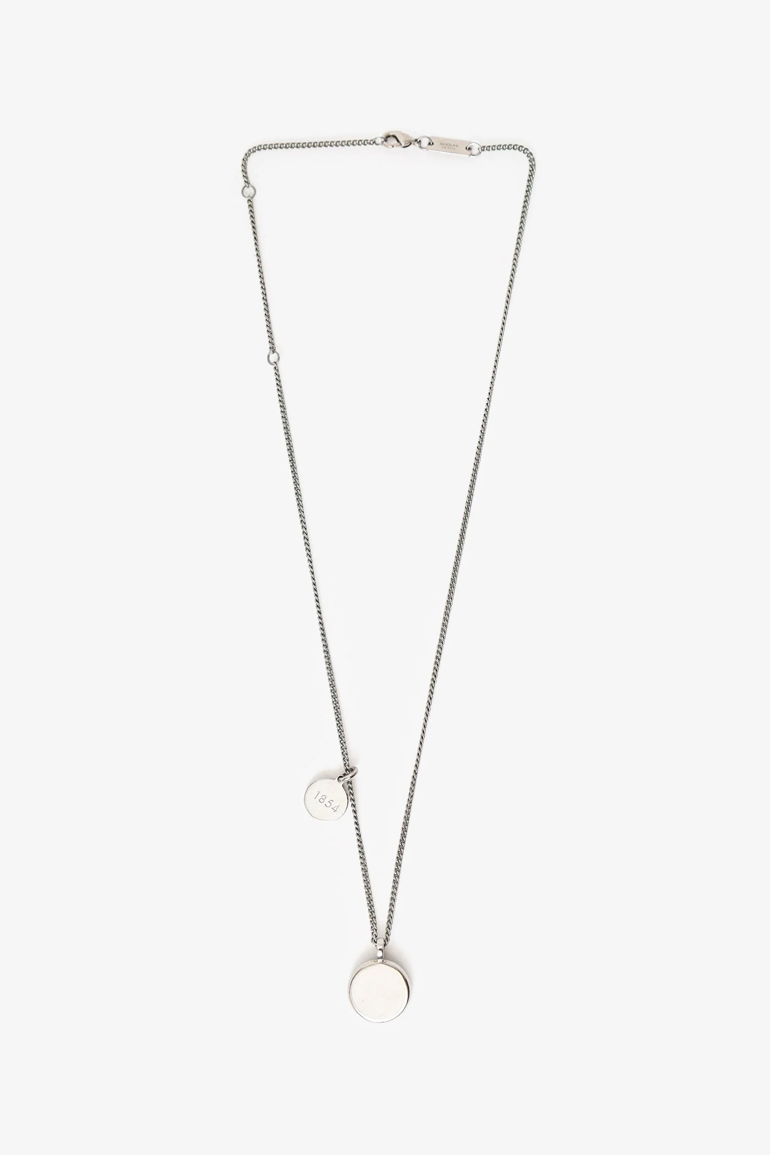 Louis Vuitton Silver Tone LV Horn Necklace - Image 4