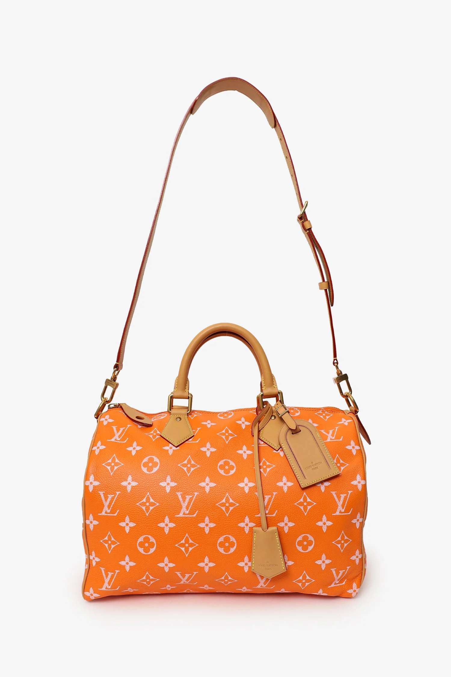 Louis Vuitton VIA Orange Monogram Leather Speedy P9 Bandouliere 40 (Limited Edition 140) - Image 6