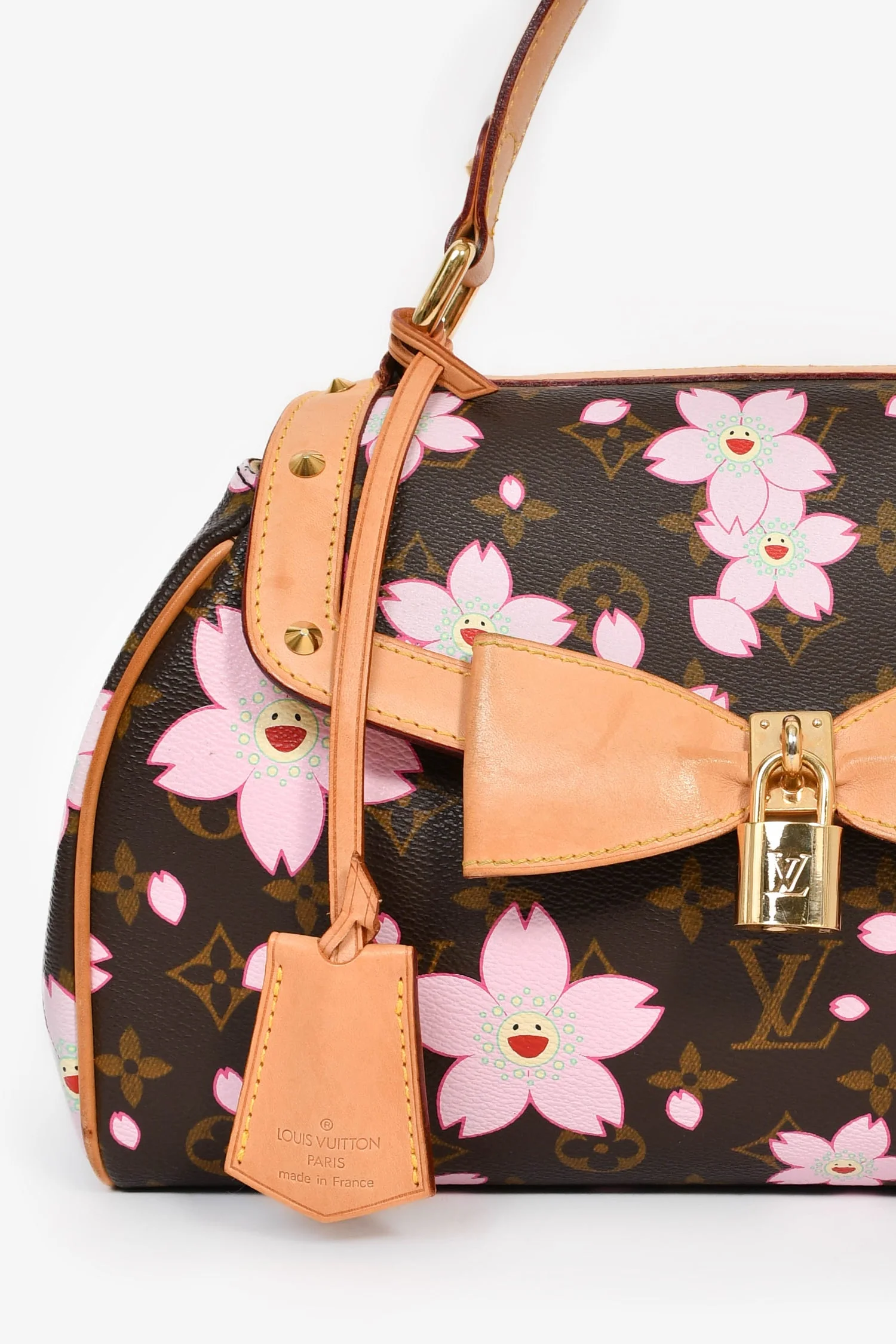 Louis Vuitton x Takashi Murakami 2003 Monogram Cherry Blossom Sac Retro - Image 7