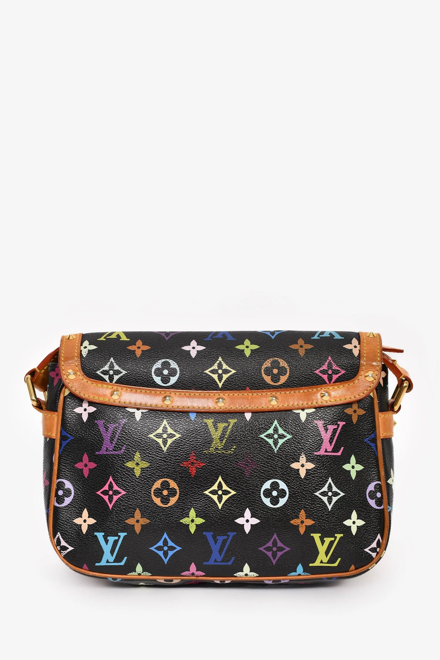 Louis Vuitton x Takashi Murakami Black Multicolour Monogram 'Sologne' Crossbody Bag - Image 2