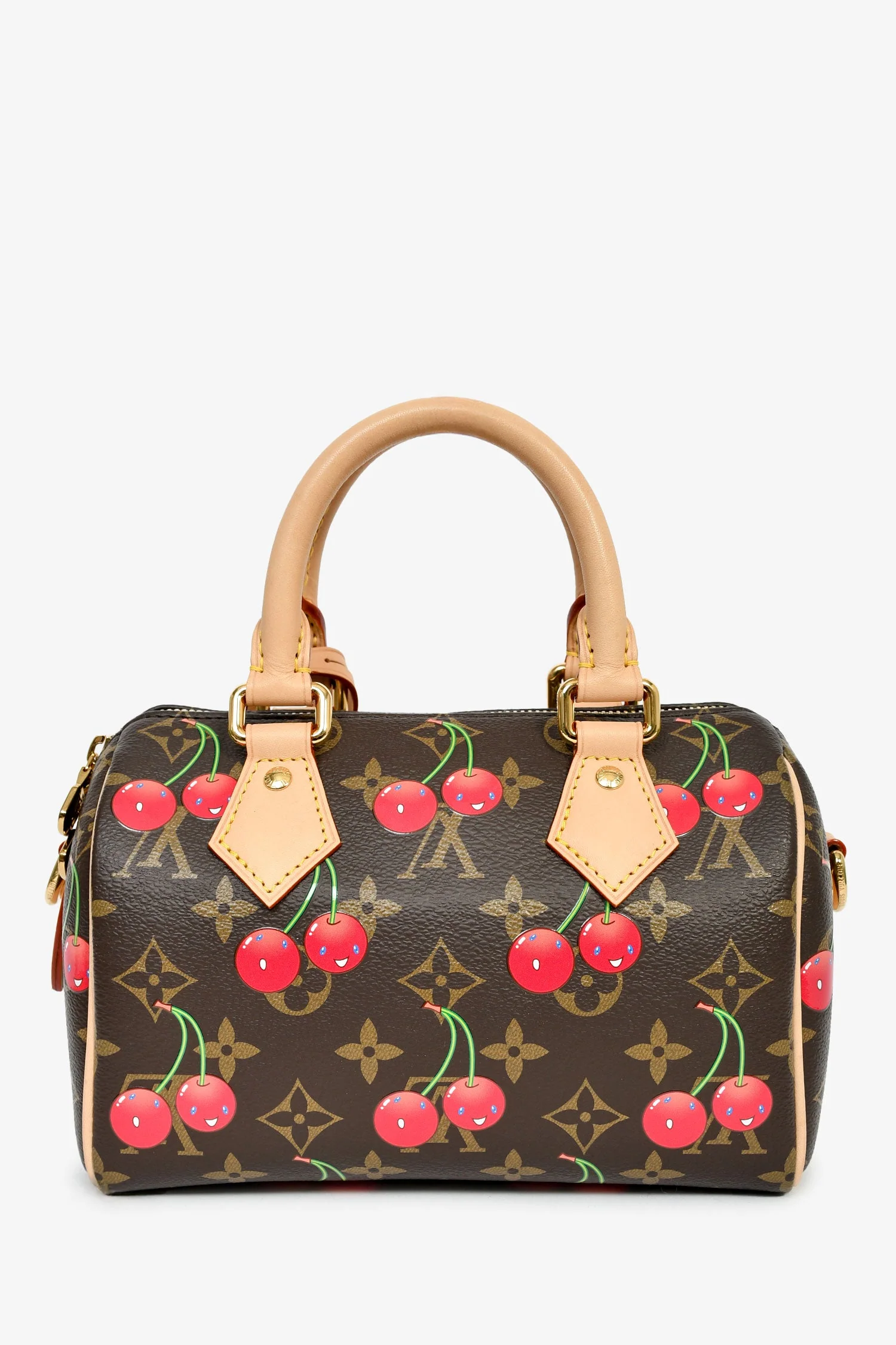 Louis Vuitton x Takashi Murakami Monogram Cherry Speedy Bandouliere - Image 2