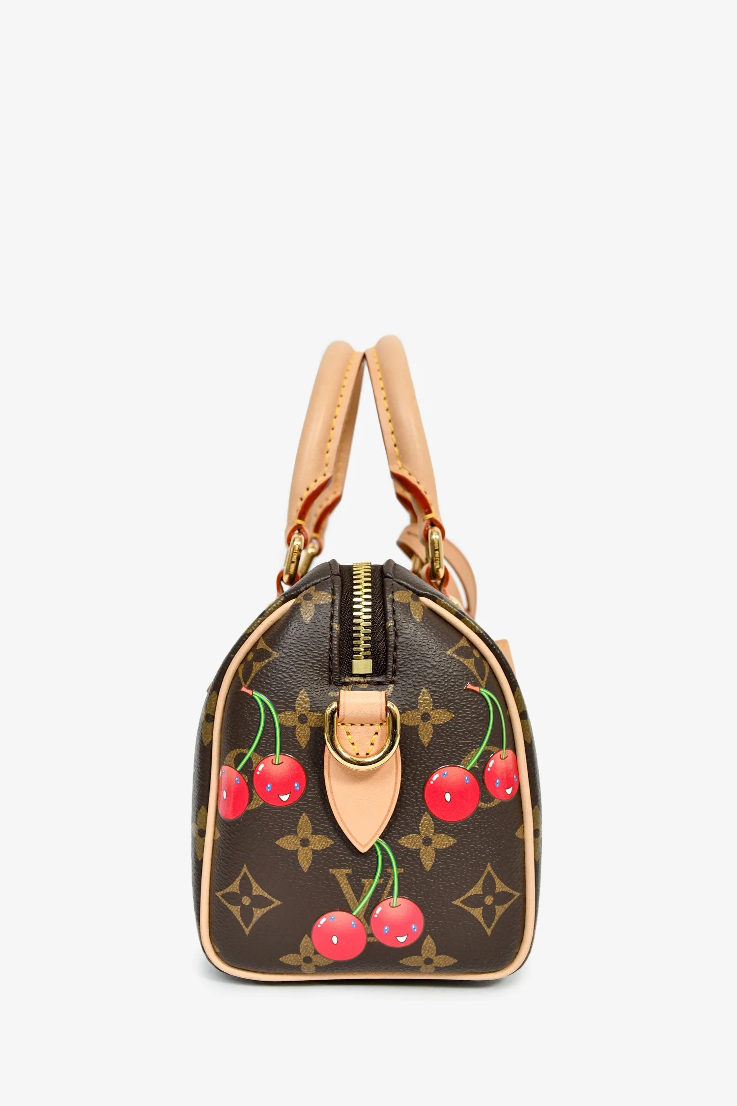 Louis Vuitton x Takashi Murakami Monogram Cherry Speedy Bandouliere - Image 3