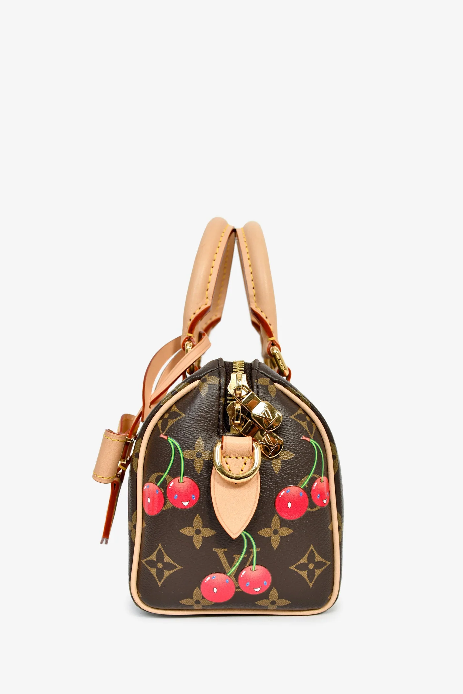 Louis Vuitton x Takashi Murakami Monogram Cherry Speedy Bandouliere - Image 4