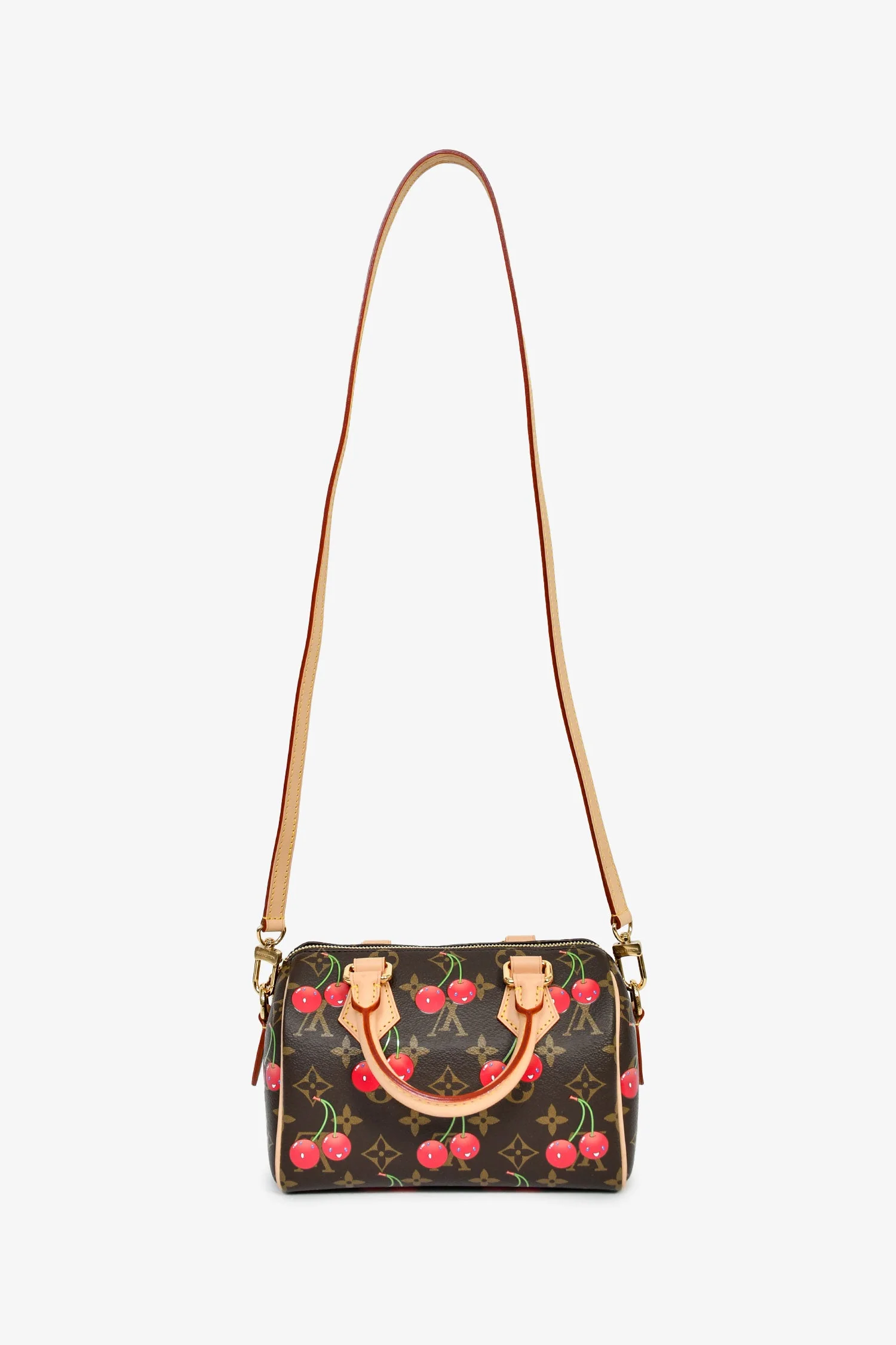 Louis Vuitton x Takashi Murakami Monogram Cherry Speedy Bandouliere - Image 7