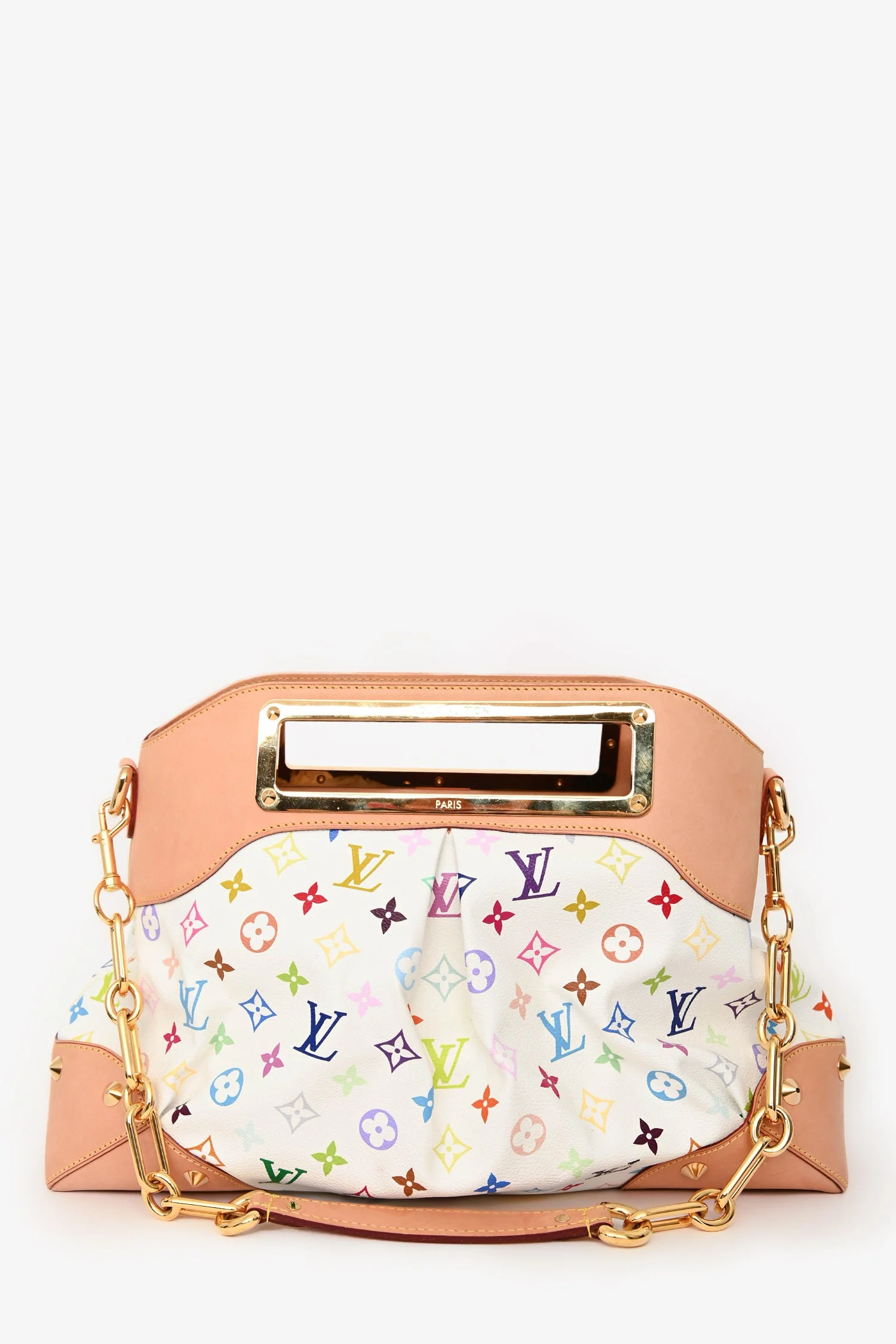Louis Vuitton x Takashi Murakami White Multicolore Monogram Judy GM - Image 2