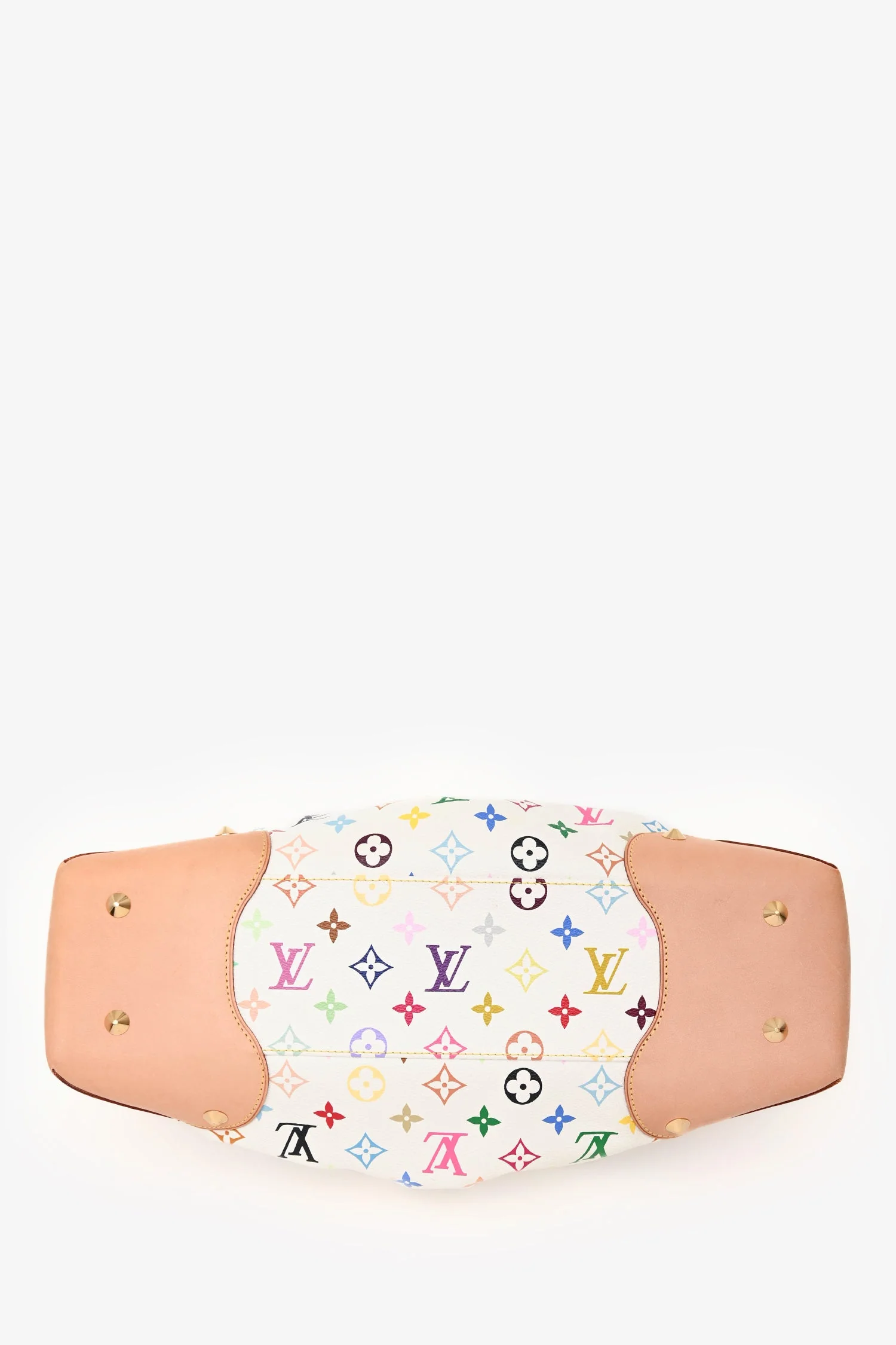 Louis Vuitton x Takashi Murakami White Multicolore Monogram Judy GM - Image 5