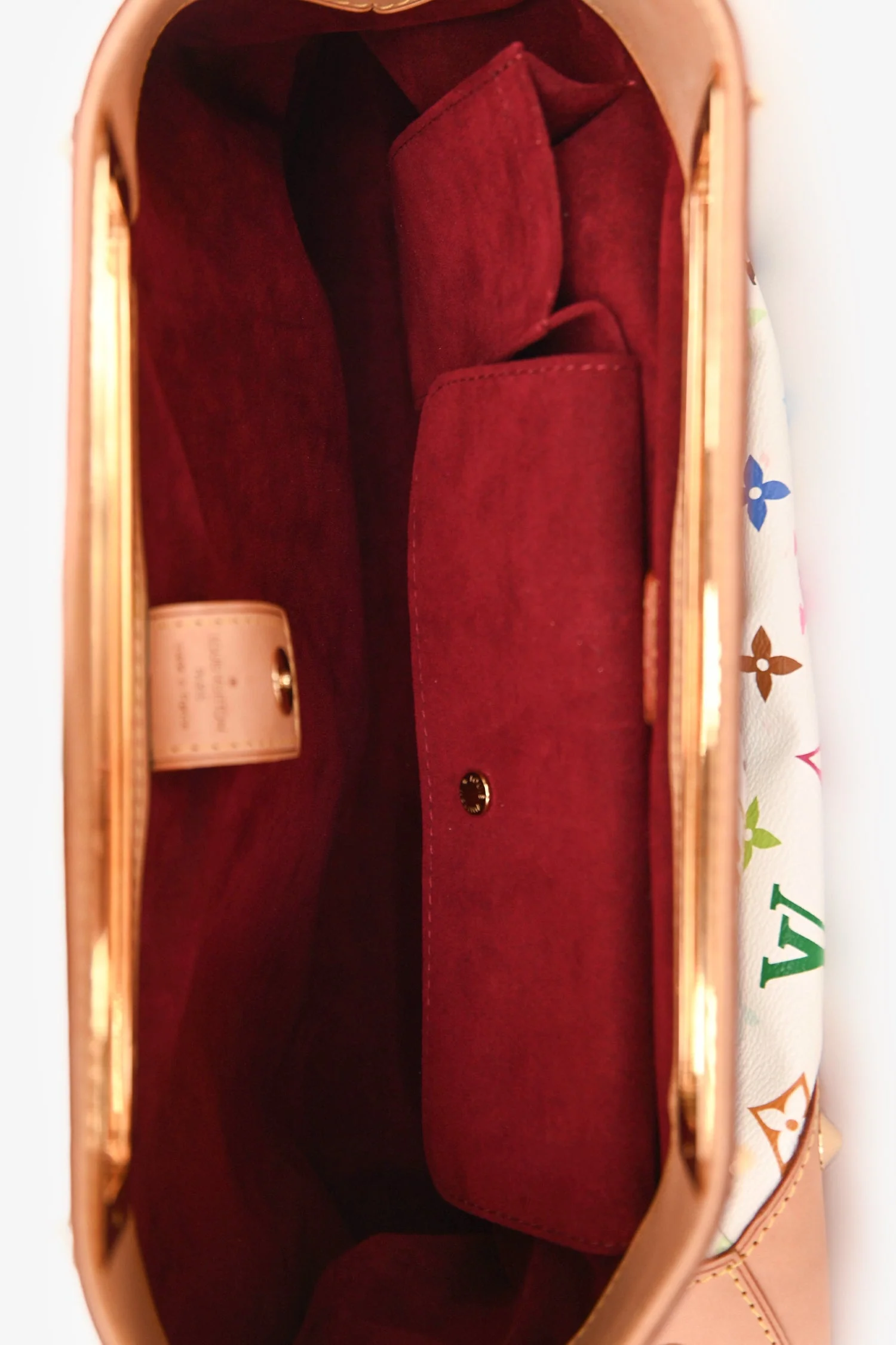 Louis Vuitton x Takashi Murakami White Multicolore Monogram Judy GM - Image 6