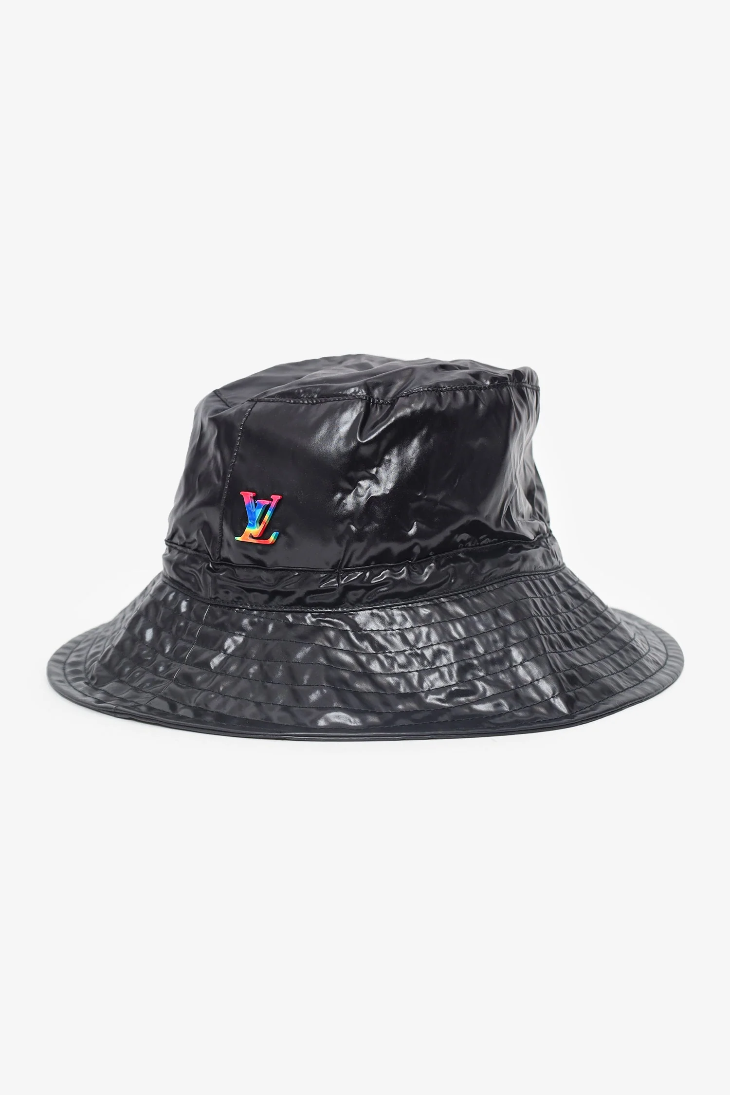 Louis Vuitton × Virgil Abloh Black 2054 Packable Bucket Hat - Image 2