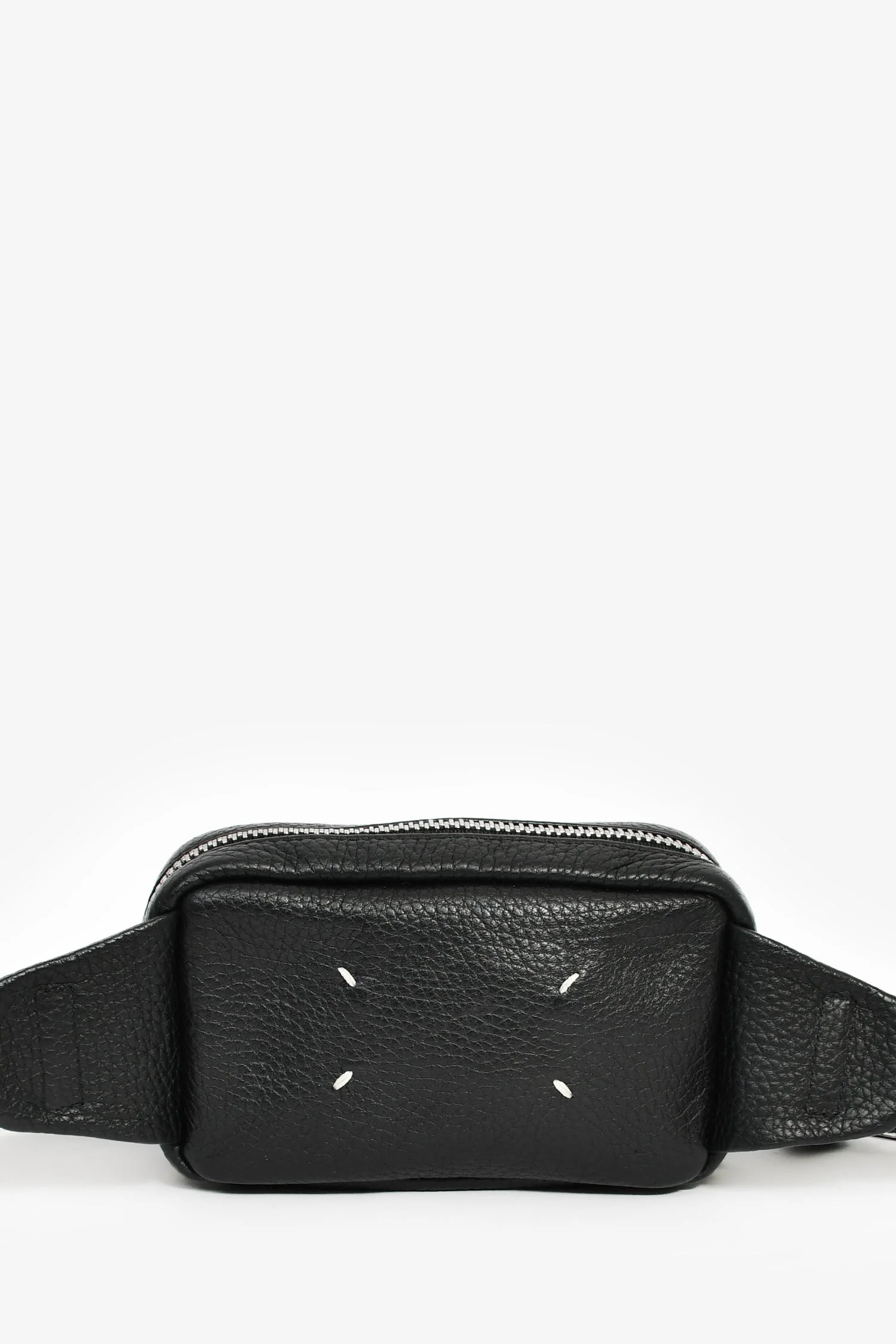 Maison Margiela Black Leather 'M11' Belt Bag - Image 2