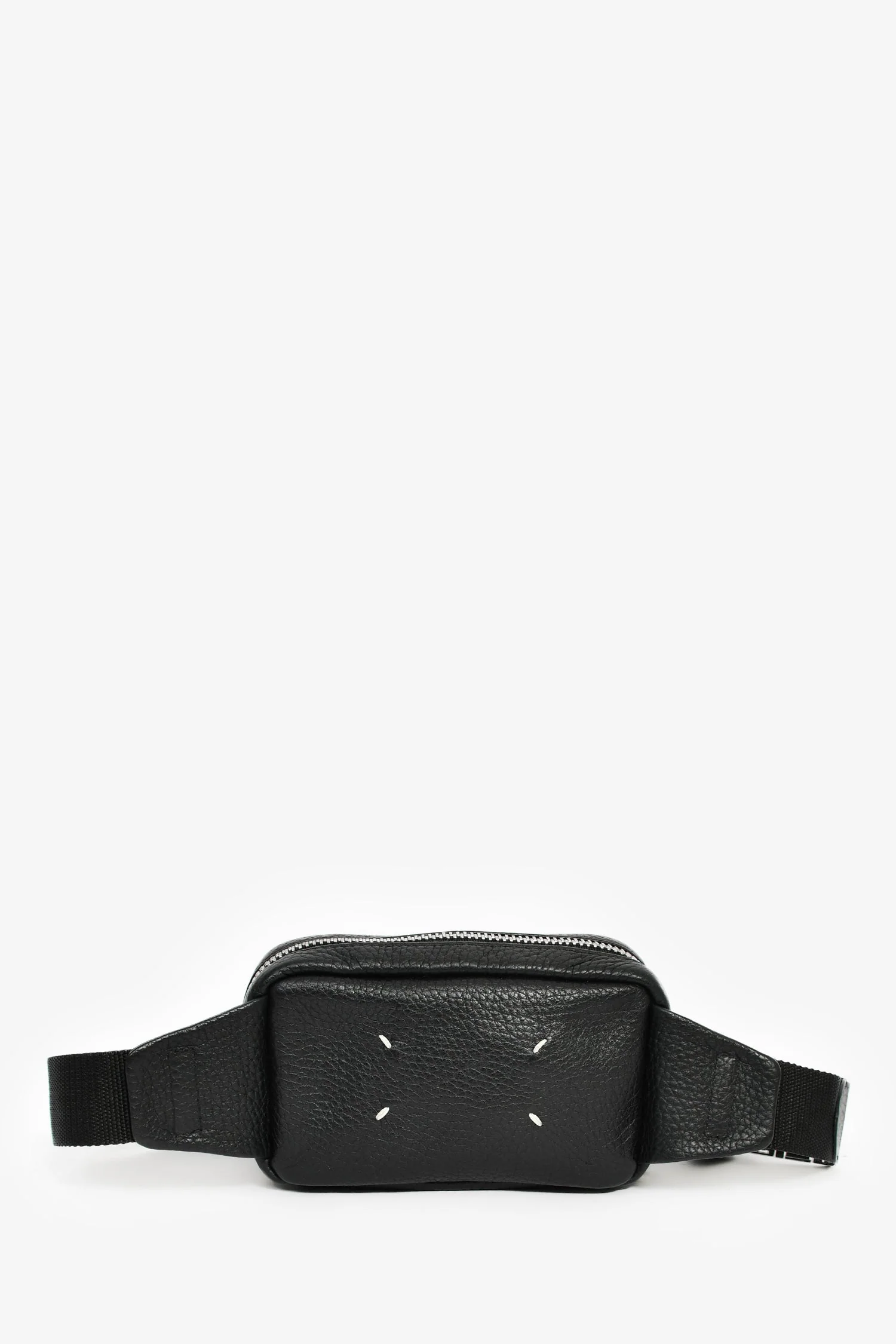 Maison Margiela Black Leather 'M11' Belt Bag - Image 8