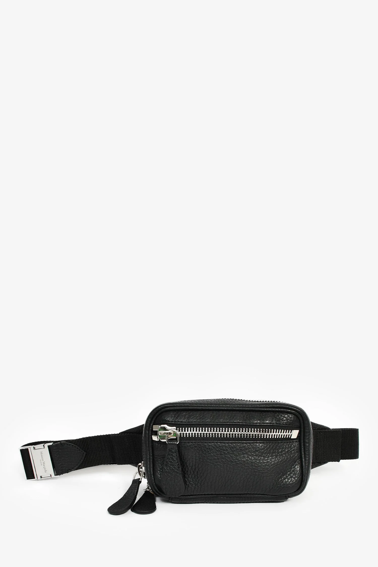 Maison Margiela Black Leather 'M11' Belt Bag - Image 9