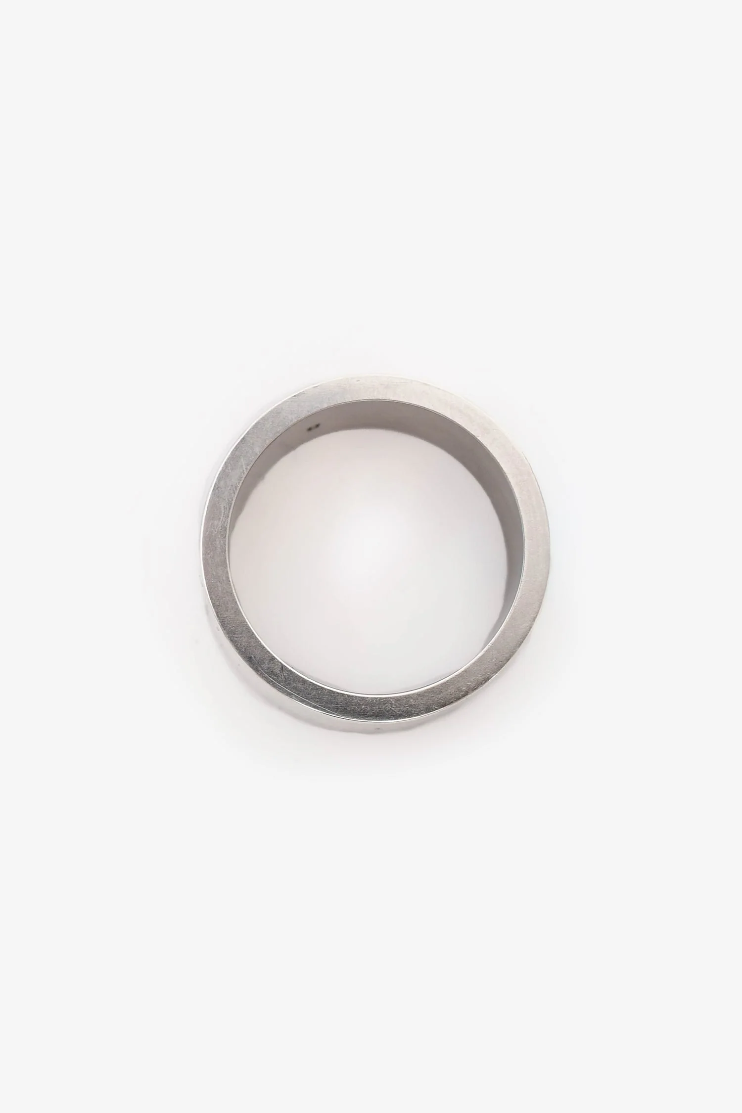 Maison Margiela Sterling Silver Logo Reference Ring Size 9 - Image 3