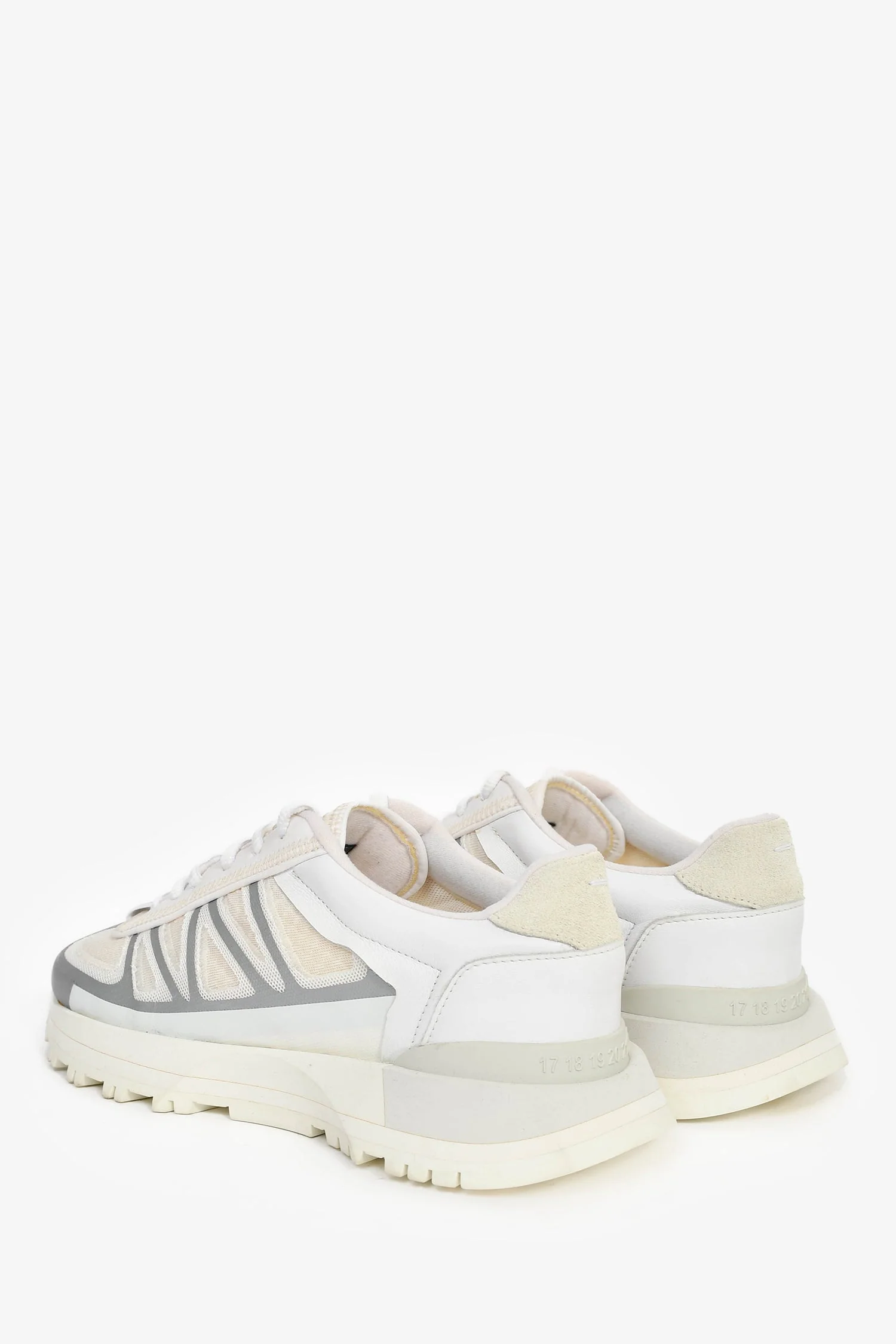 Maison Margiela White/Grey Sneakers Size 36 - Image 5