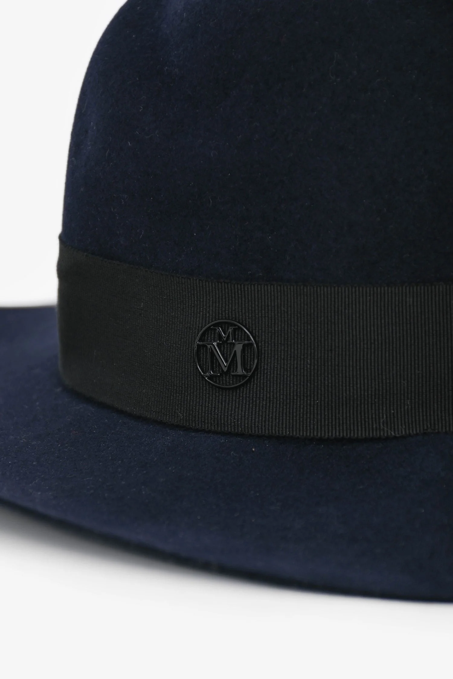 Maison Michel Navy Fedora Hats Size M - Image 3