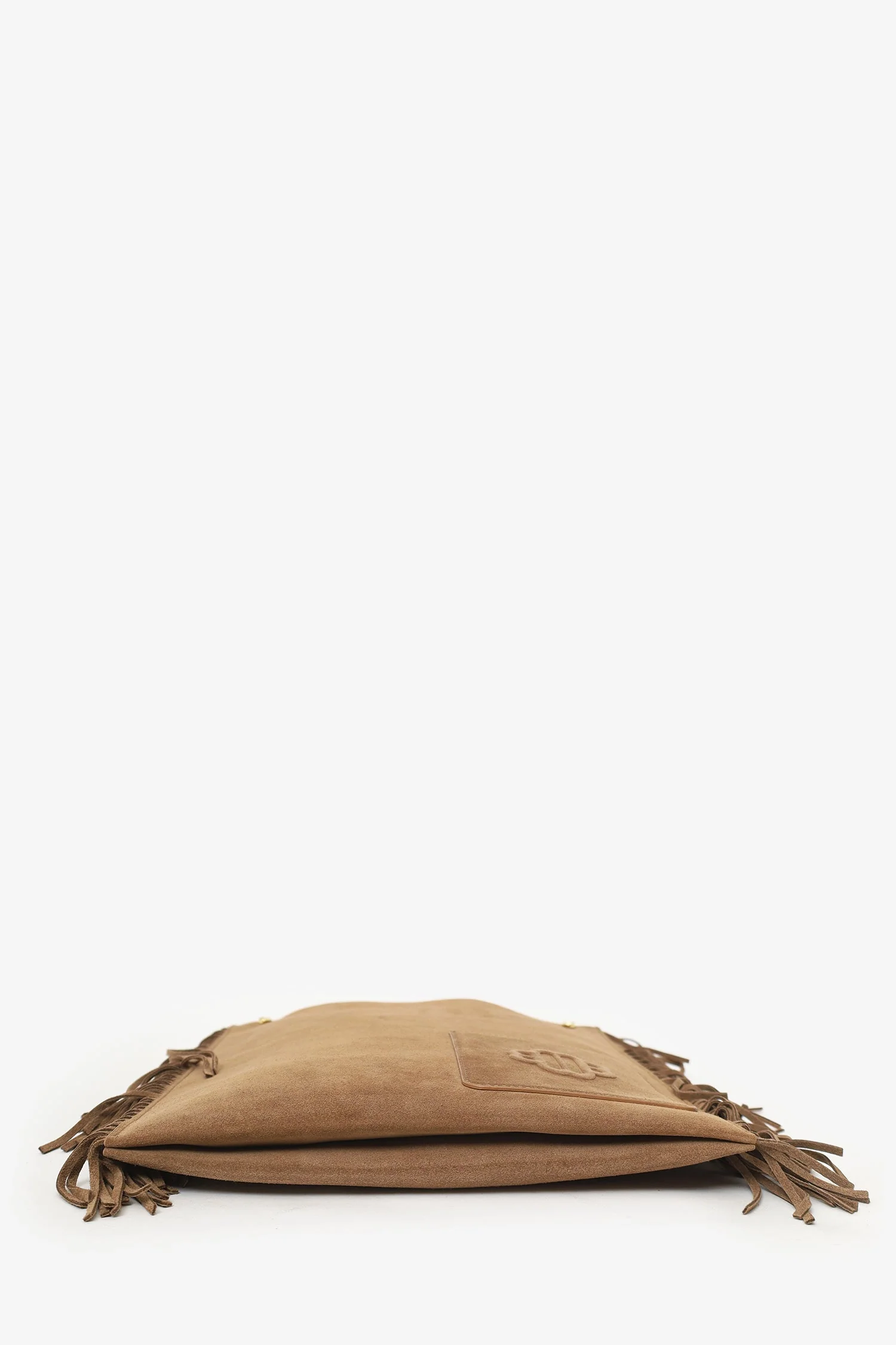 Maje Brown Suede Fringed Shoulder Bag - Image 6