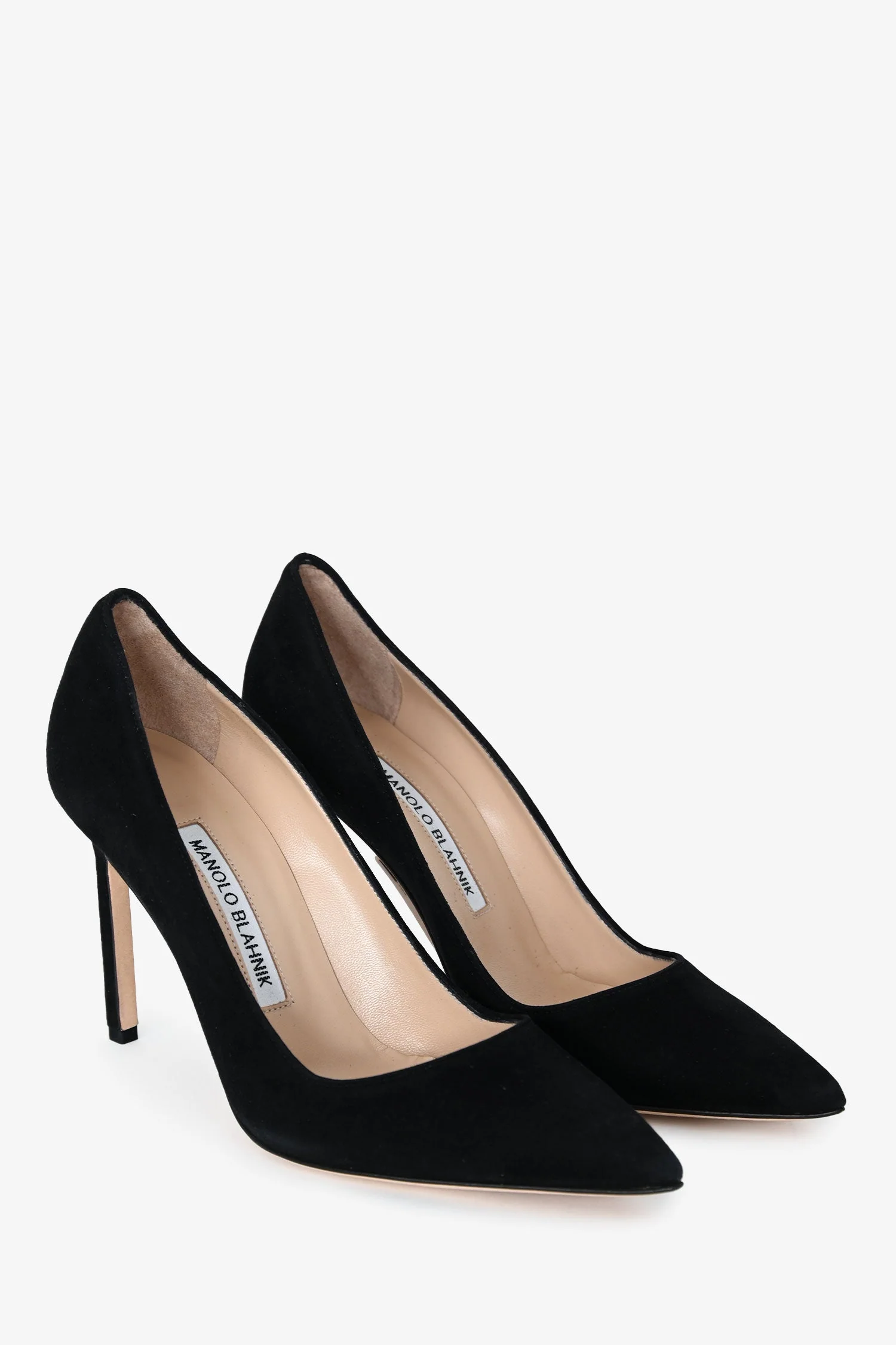 Manolo Blahnik Black Suede Pumps Size 36.5 - Image 2