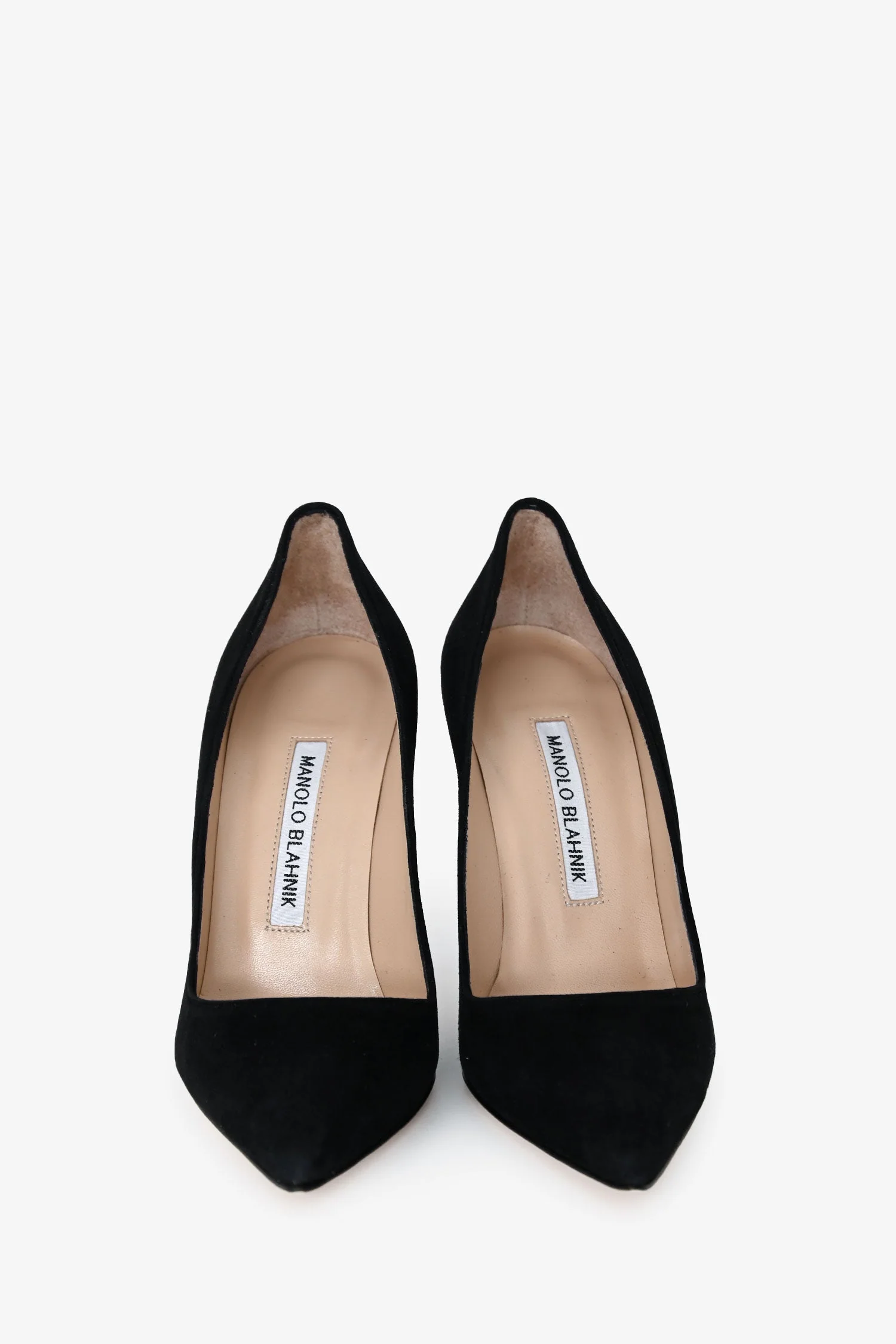 Manolo Blahnik Black Suede Pumps Size 36.5 - Image 3