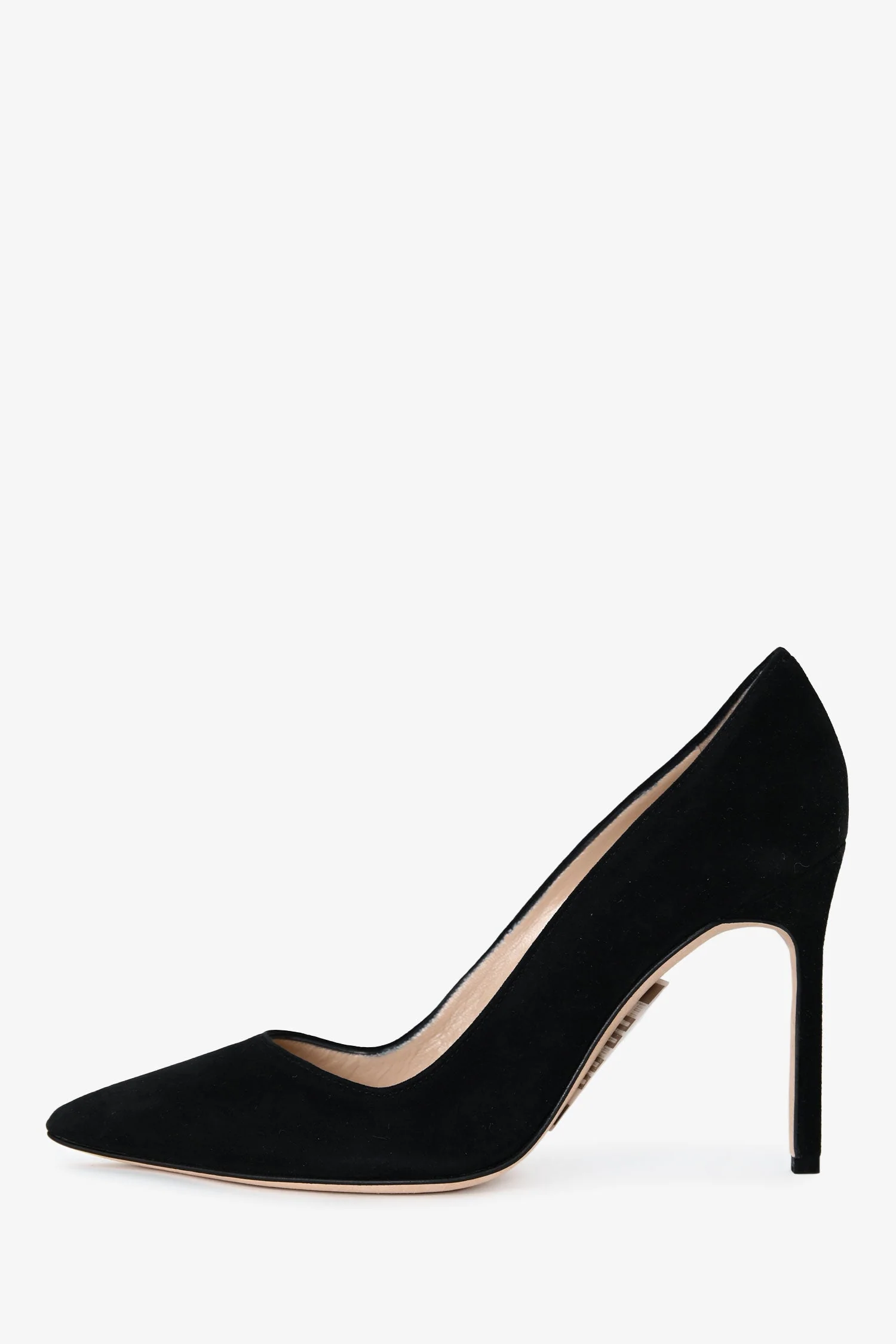 Manolo Blahnik Black Suede Pumps Size 36.5 - Image 4