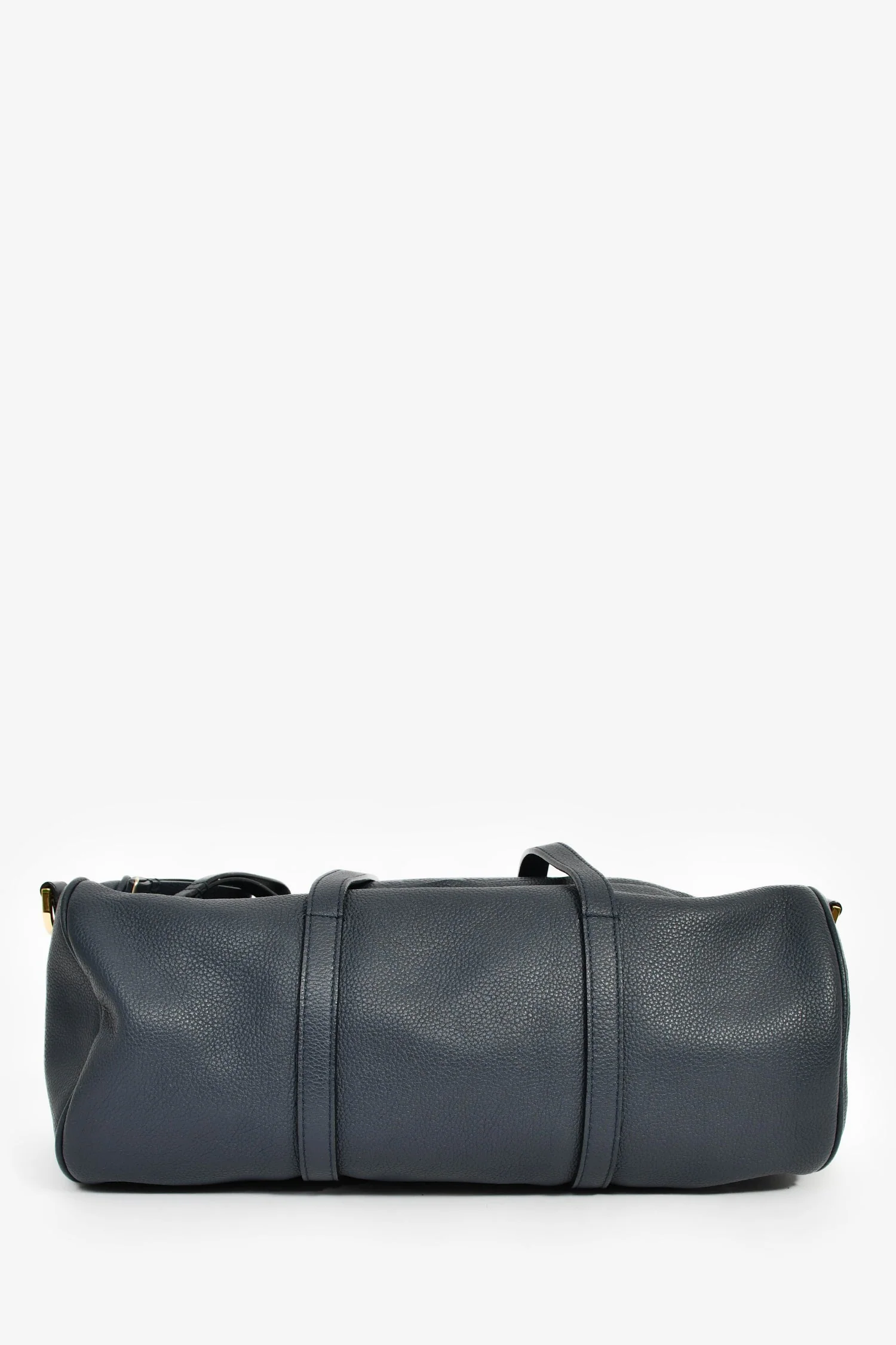 Mansur Gavriel 2012 Blue Pebble Leather Mini Duffle Bag - Image 2