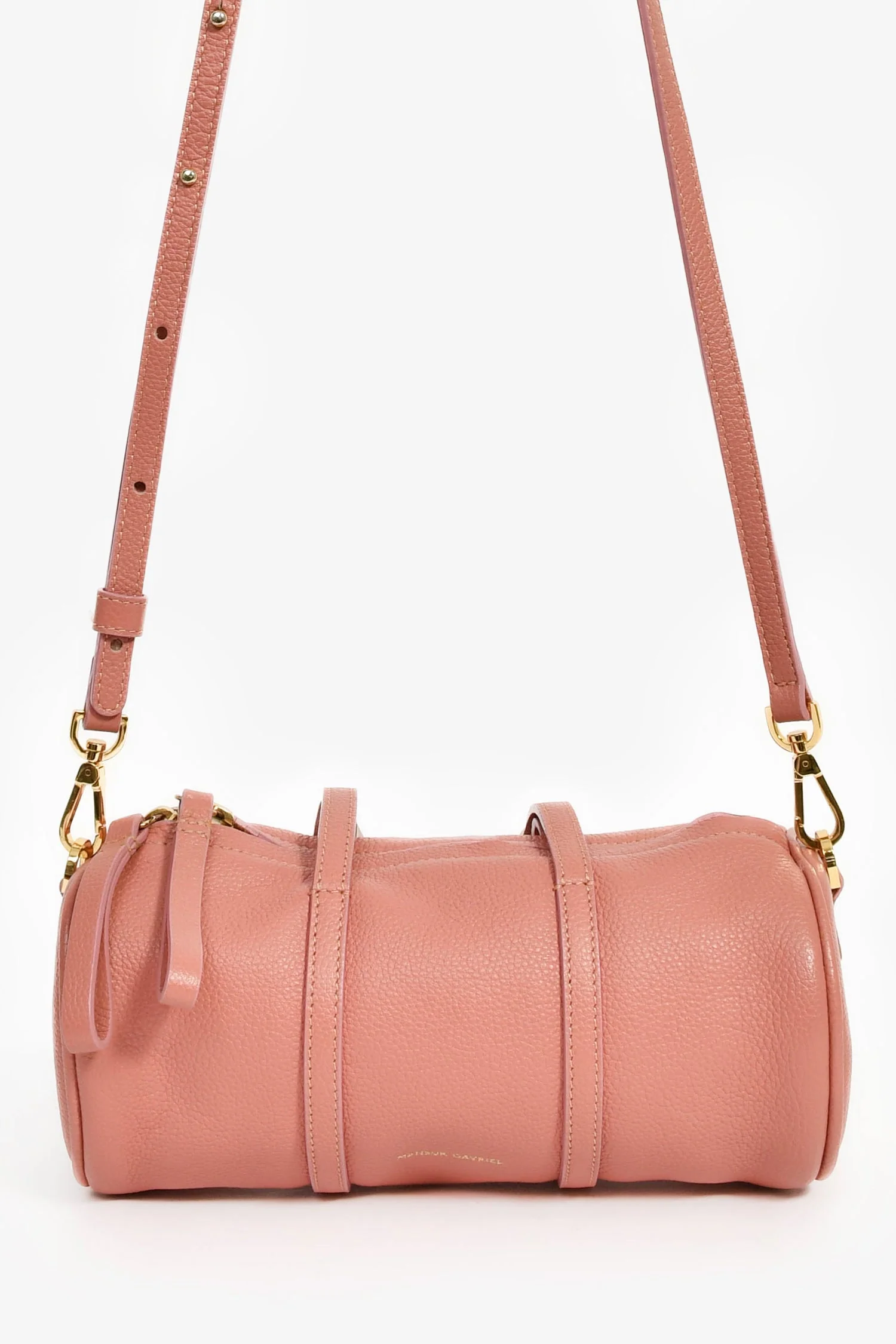 Mansur Gavriel 2012 Blush Pebble Leather Mini Mini Duffle Crossbody Bag - Image 2